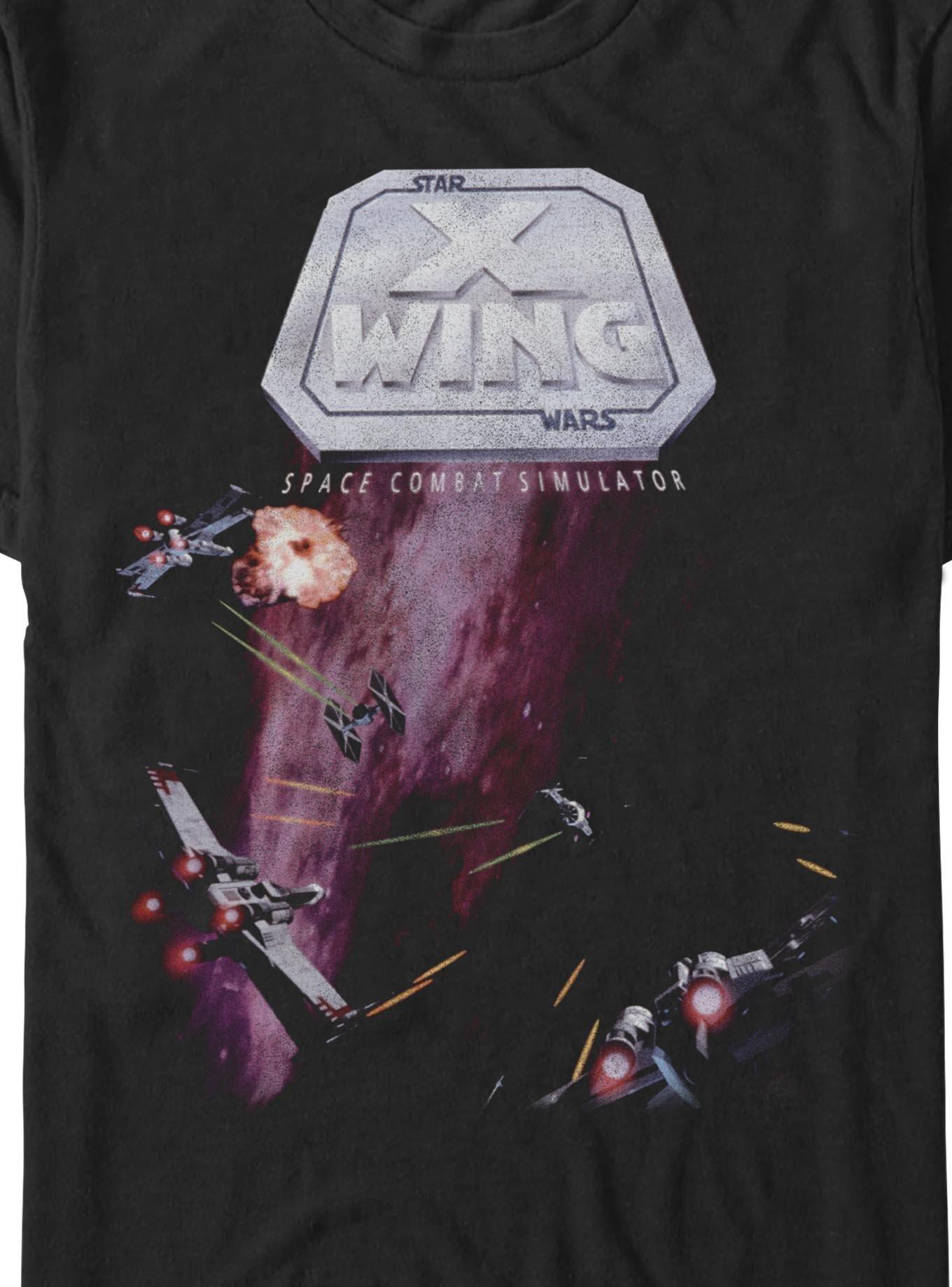 Star Wars Space Combat Simulator X Wing T-Shirt Hot Topic Exclusive, BLACK, alternate - view 3