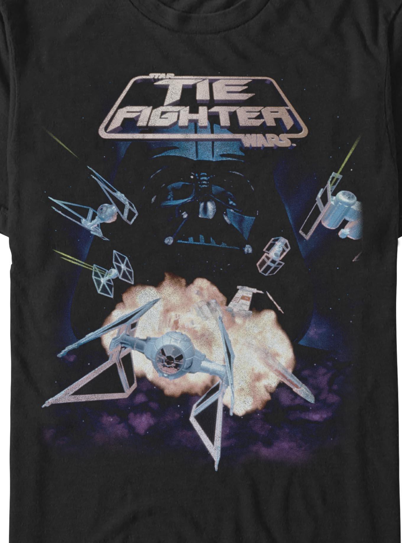 Star Wars Space Combat Simulator Tie Fighter T-Shirt Hot Topic Exclusive, BLACK, alternate - view 3