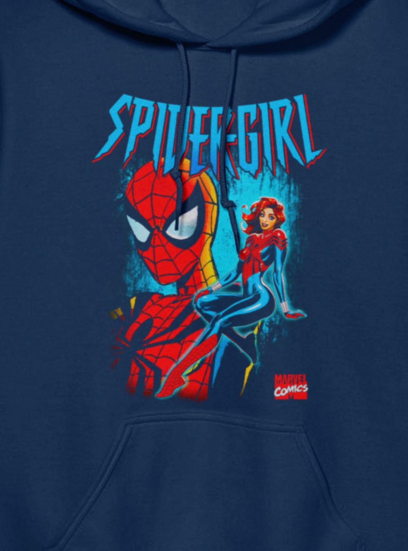 Marvel Spider-Man Spider-Girl Seated And Masked Hoodie, , hi-res