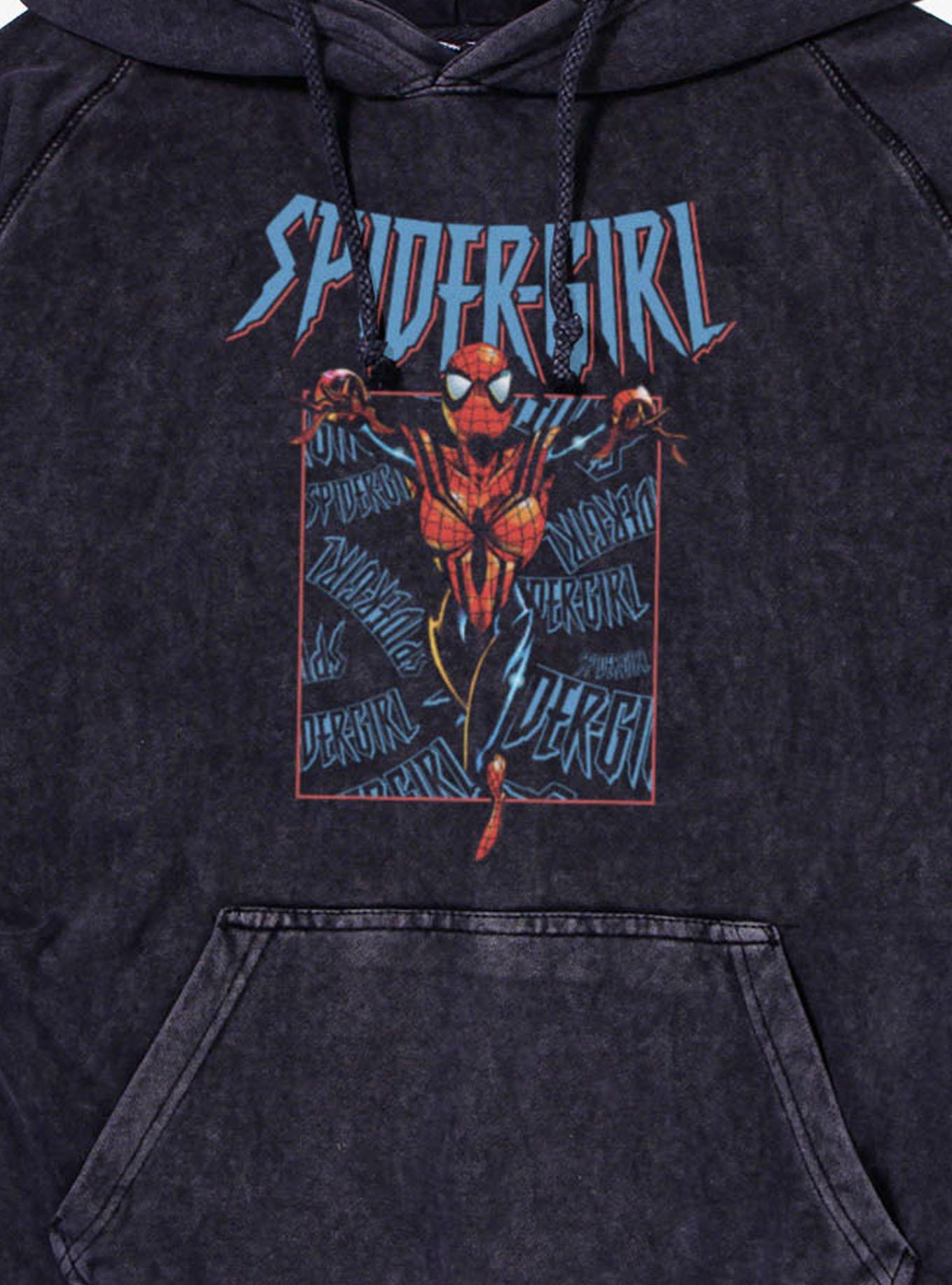 Marvel Spider-Man Spider-Girl Mineral Wash Hoodie, , hi-res