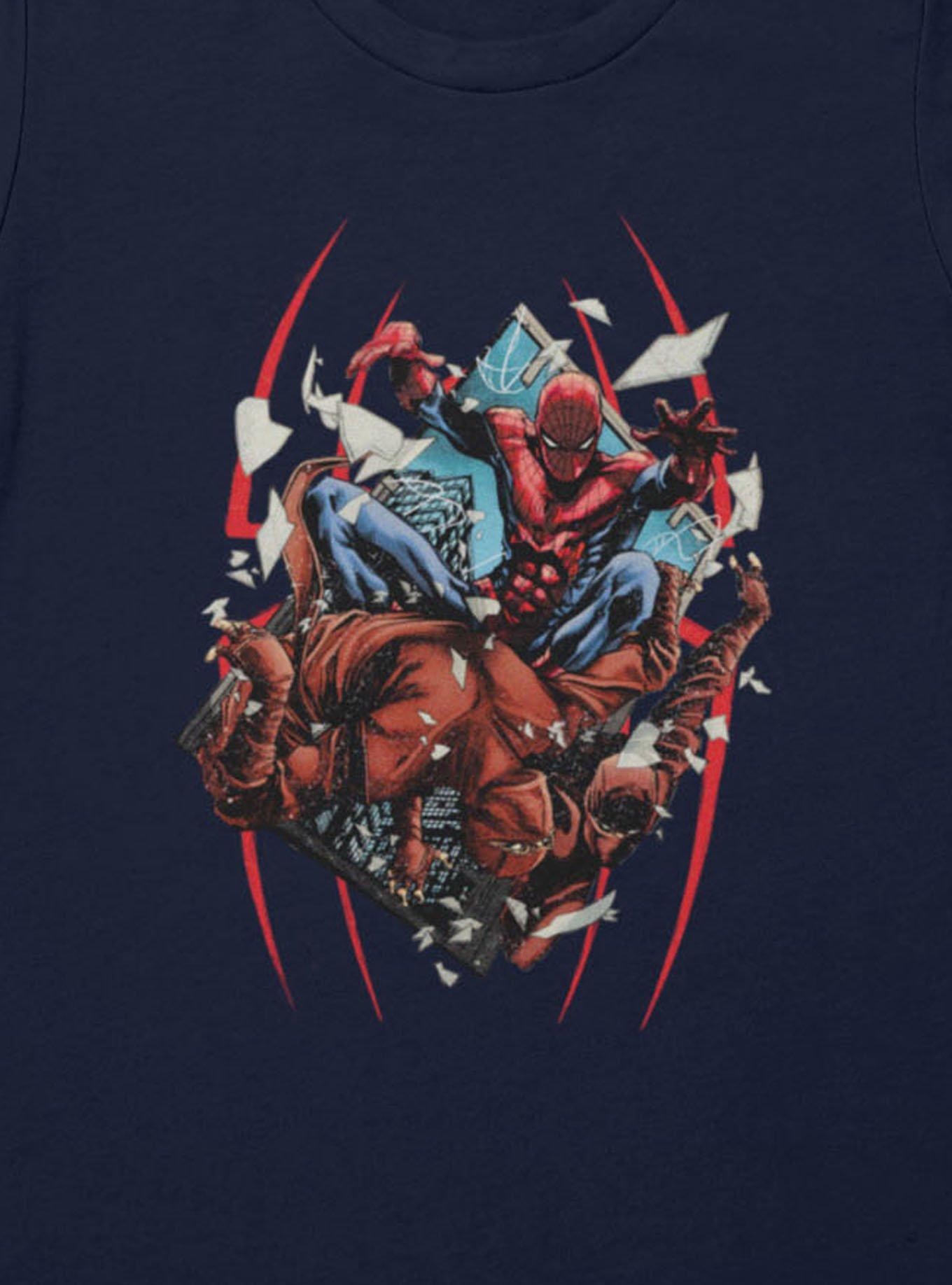 Marvel Spider-Man Hand Through Window Womens T-Shirt, , hi-res
