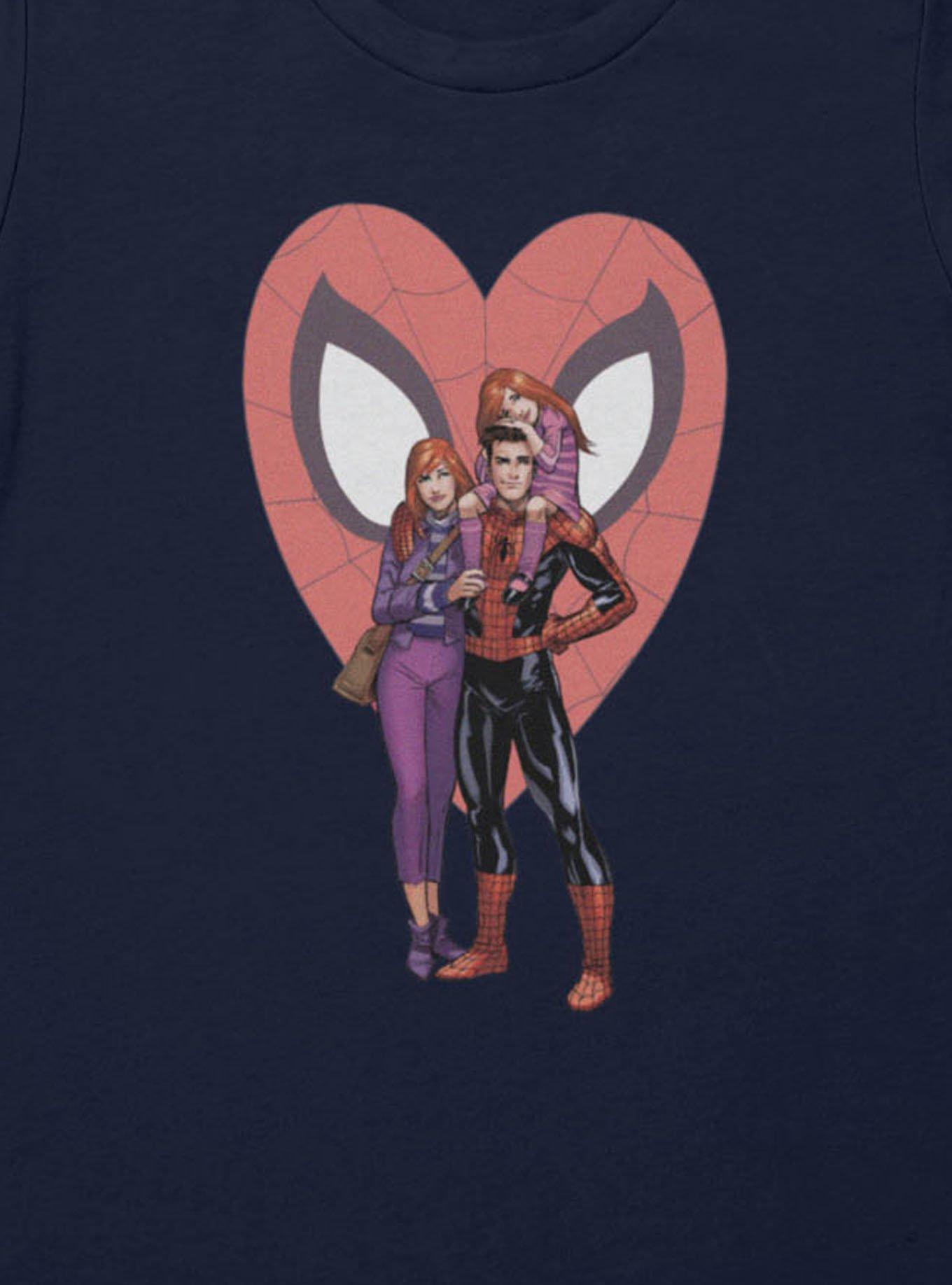 Marvel Spider-Man Spider Family At Heart Womens T-Shirt, , alternate - view 2