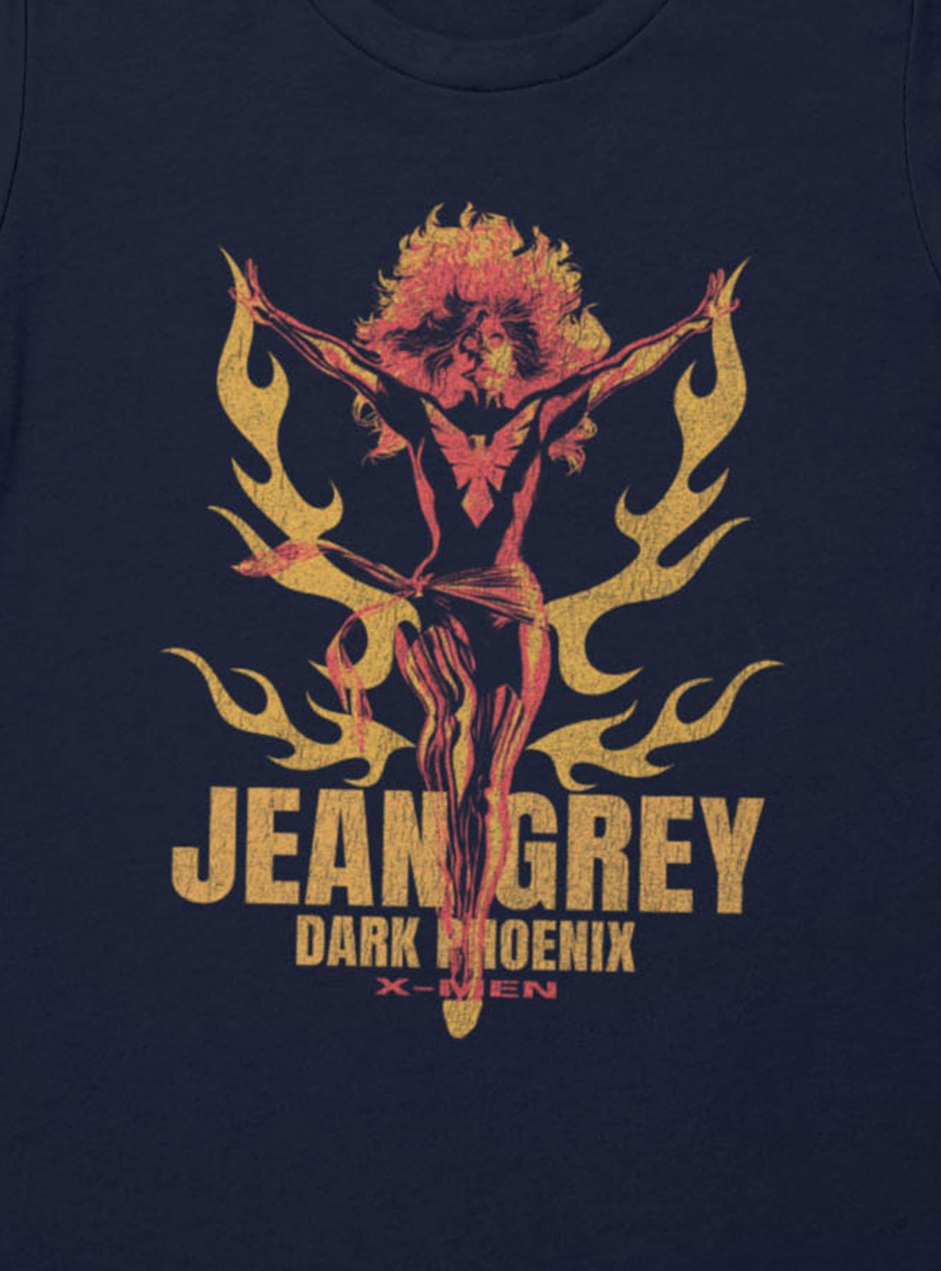 Marvel X-Men Jean Grey Dark Phoenix Orange And Red Flames Womens T-Shirt, , hi-res