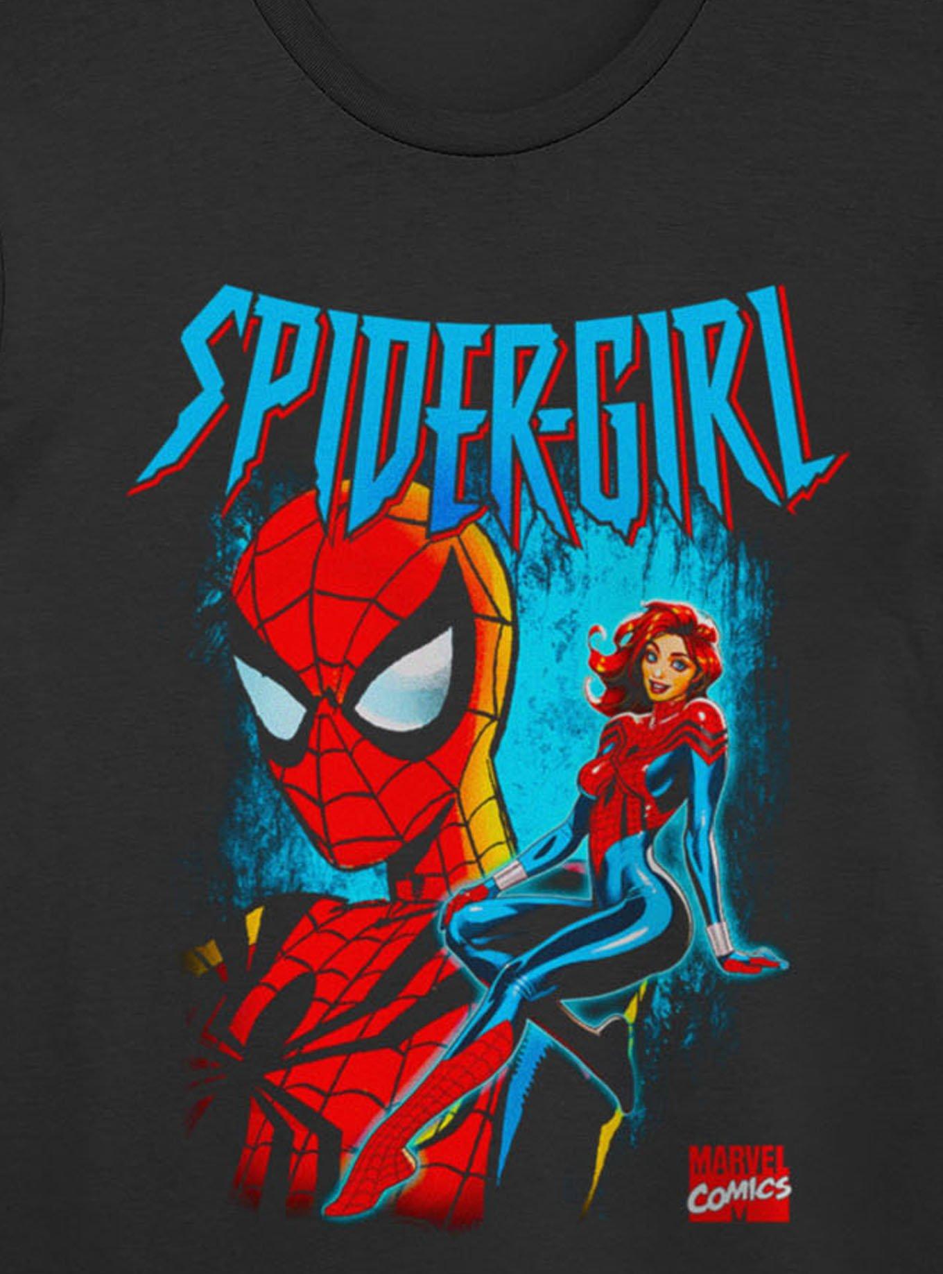 Marvel Spider-Man Spider-Girl Seated And Masked T-Shirt, , hi-res