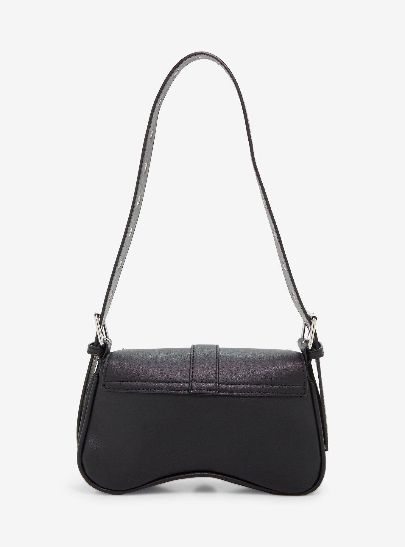 Social Collision Skull Stud Shoulder Bag, , alternate - view 3
