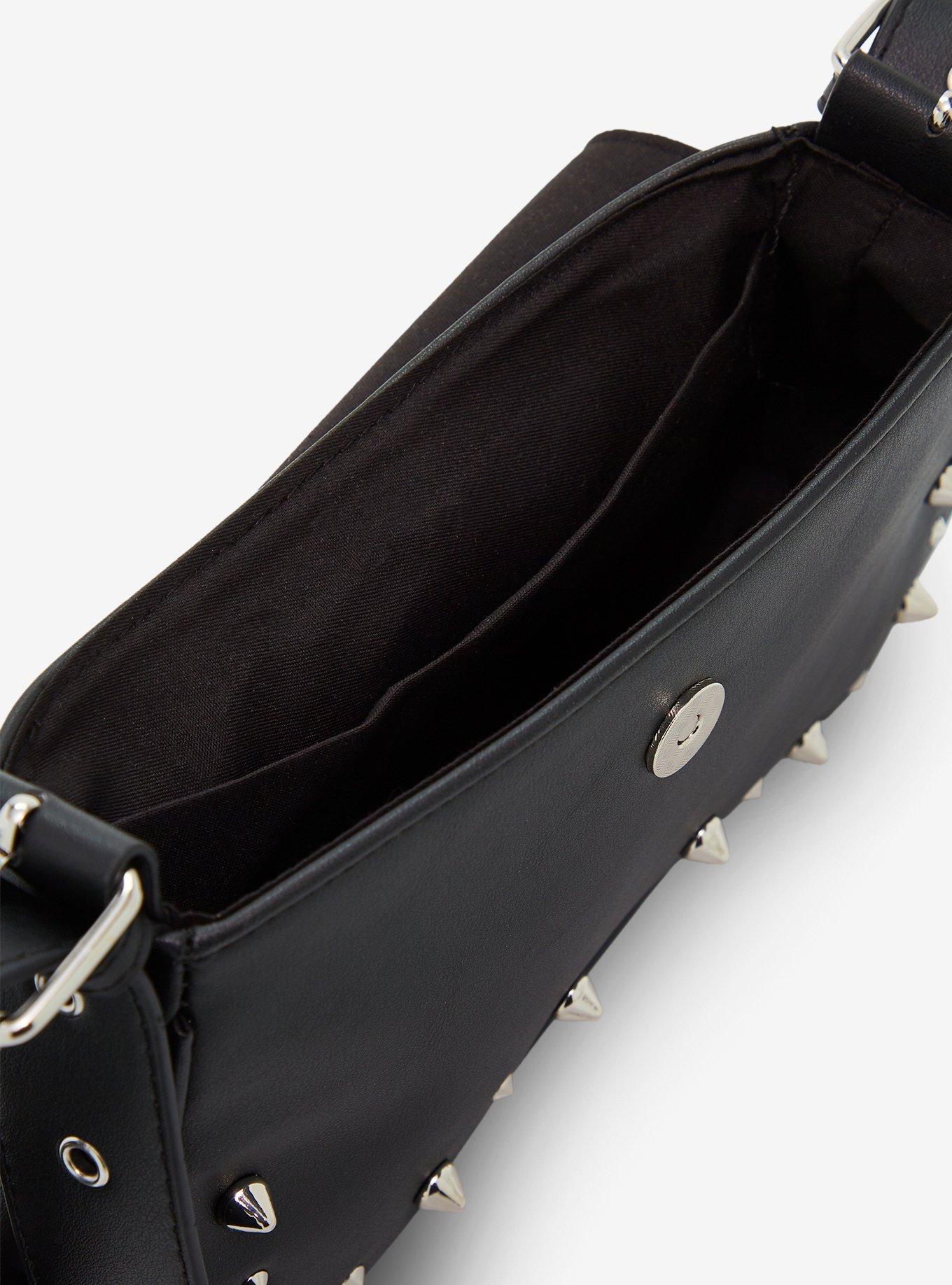 Social Collision Skull Stud Shoulder Bag, , alternate - view 4