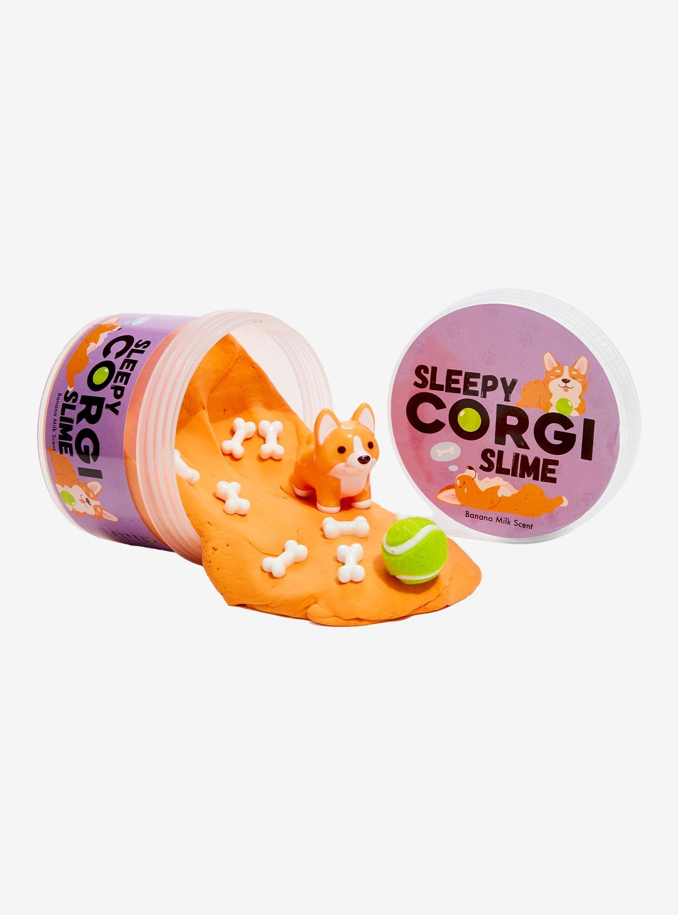 Sleepy Corgi Banana Milk Scent Slime - BoxLunch Exclusive, , alternate - view 2
