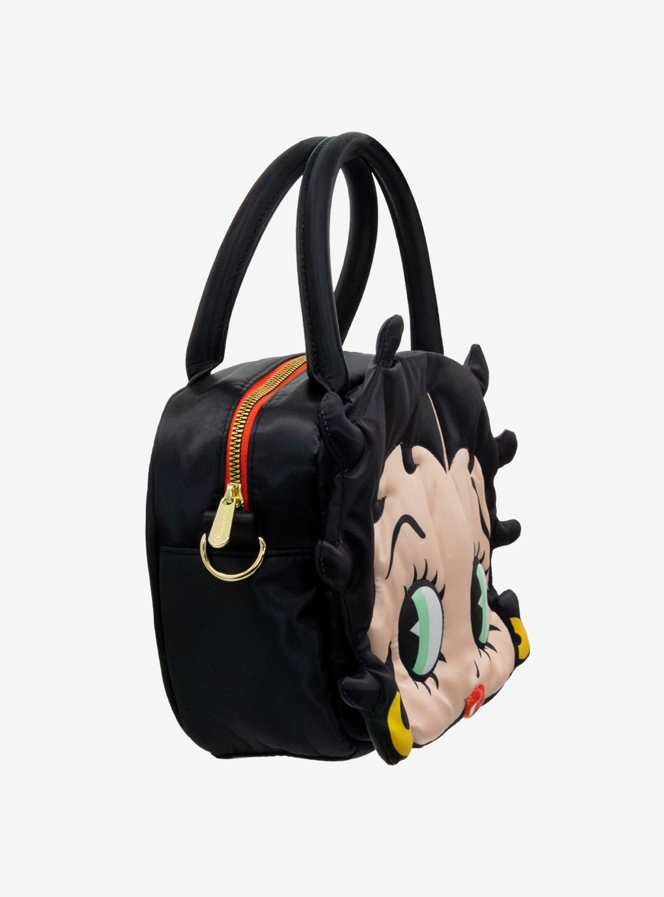 Whatever! Makes You Happy x Betty Boop Face Figural Tote Bag, , alternate - view 2