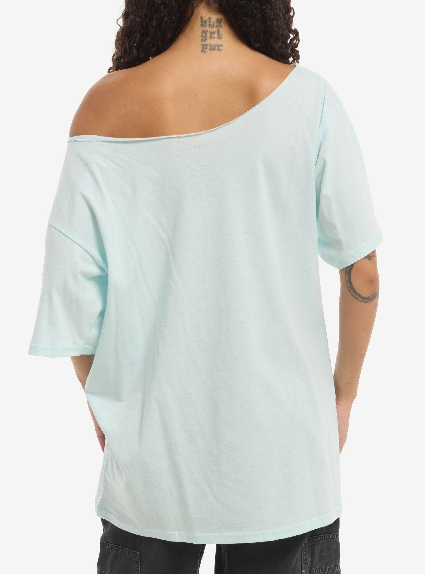 Chiikawa Trio Girls Oversized Off-Shoulder T-Shirt, MULTI, alternate - view 3