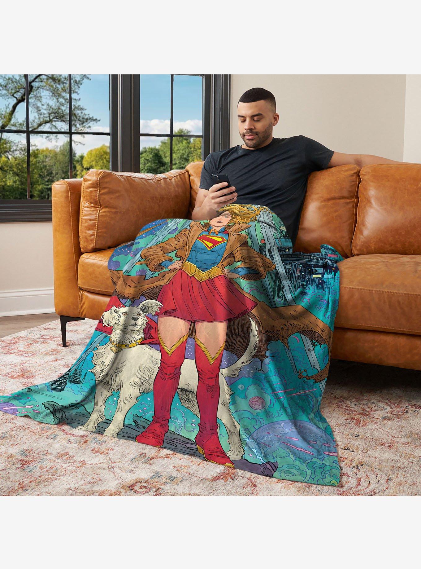 DC Comics Supergirl Pose 46x60" Silk Touch Throw Blanket, , hi-res