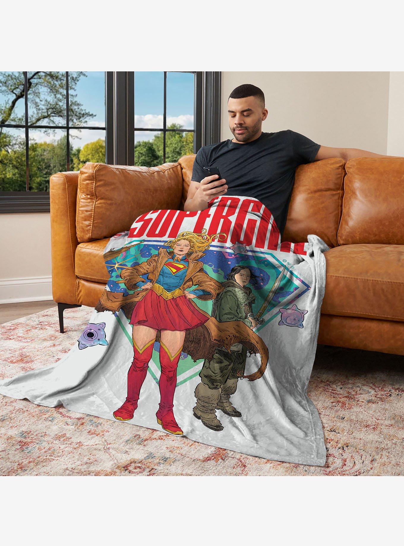 DC Comics Supergirl Save the Day 46x60" Silk Touch Throw Blanket, , hi-res