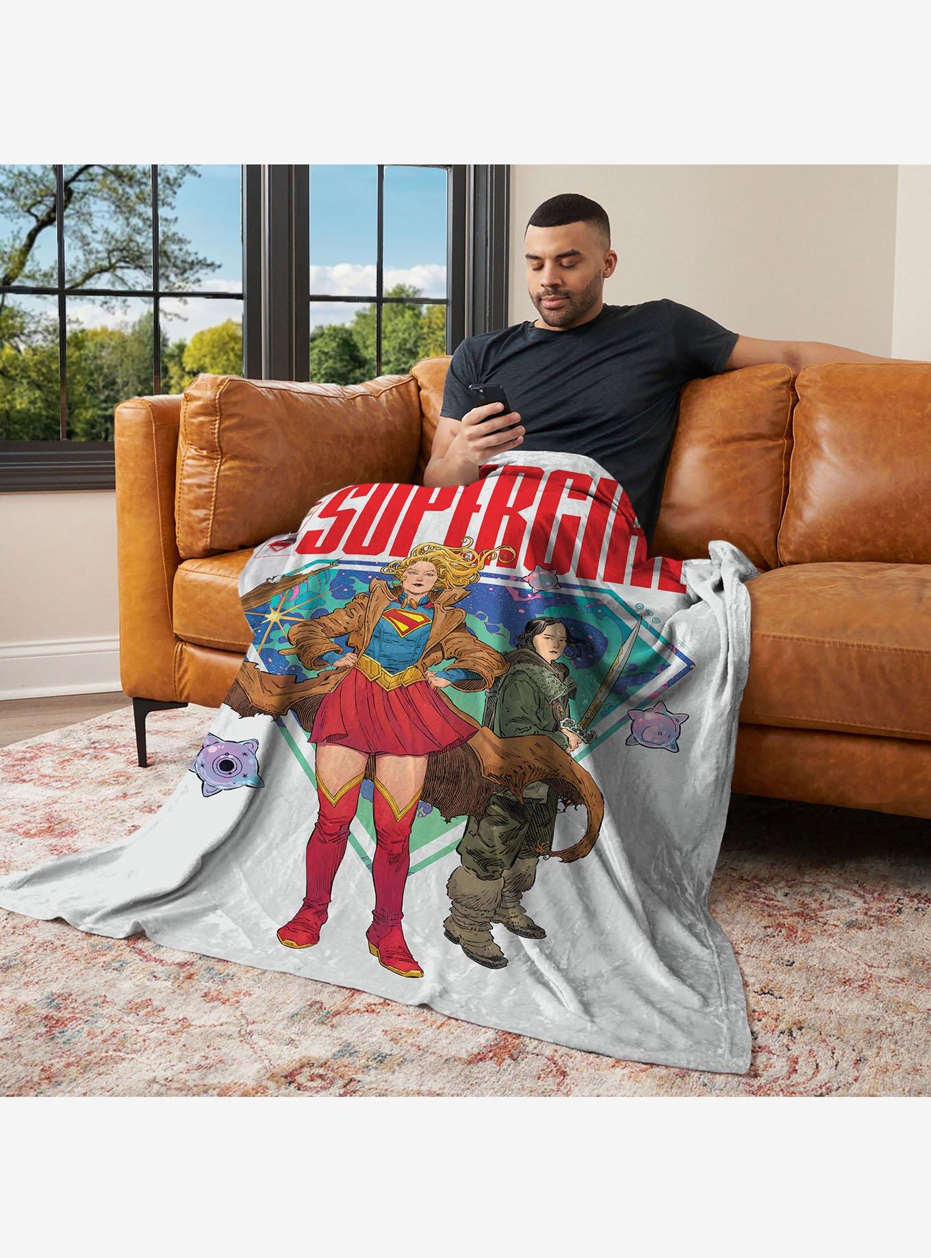 DC Comics Supergirl Save the Day 50x60" Silk Touch Throw Blanket, , alternate - view 3
