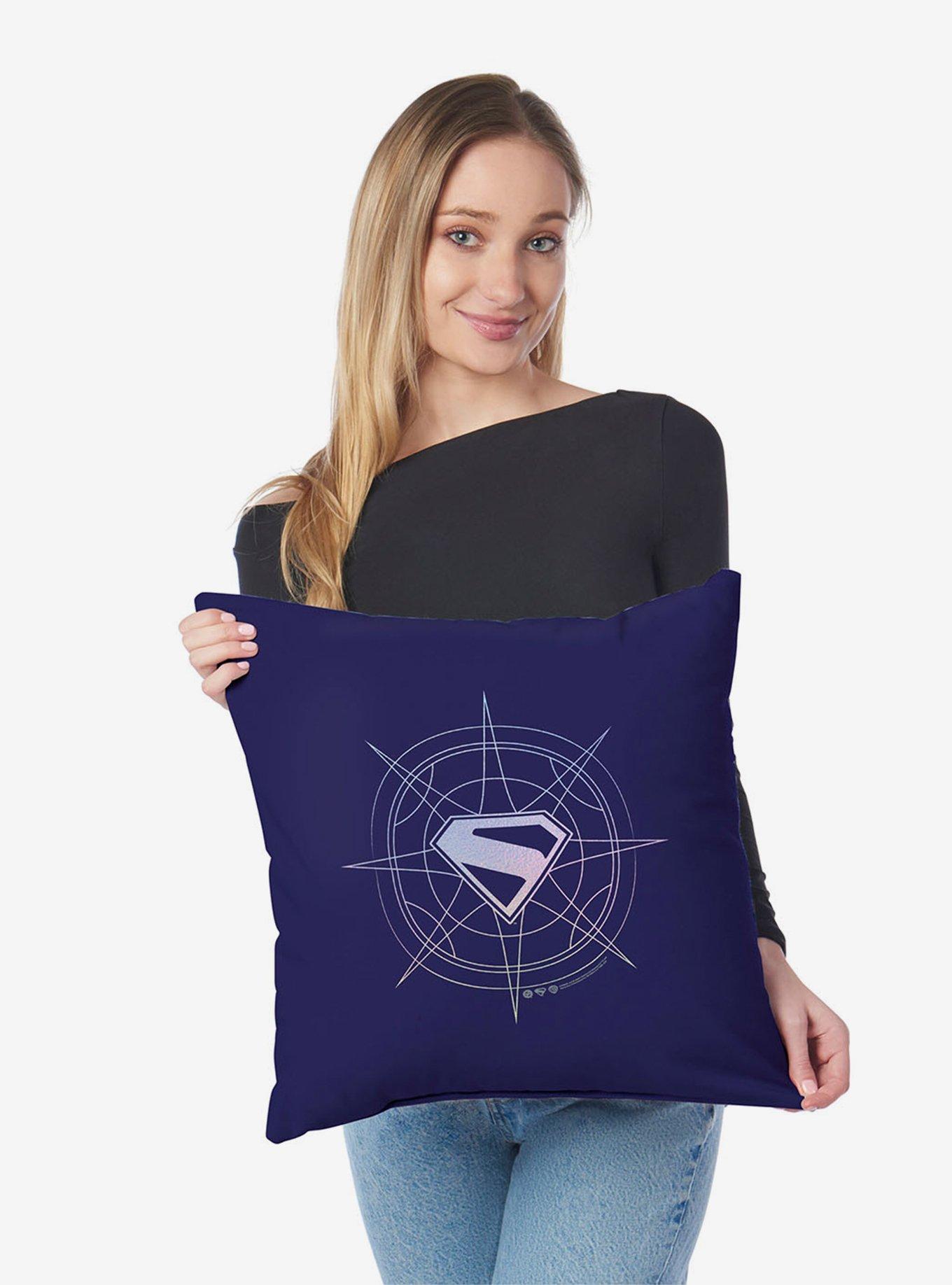 DC Comics Supergirl S Logo Throw Pillow, , hi-res