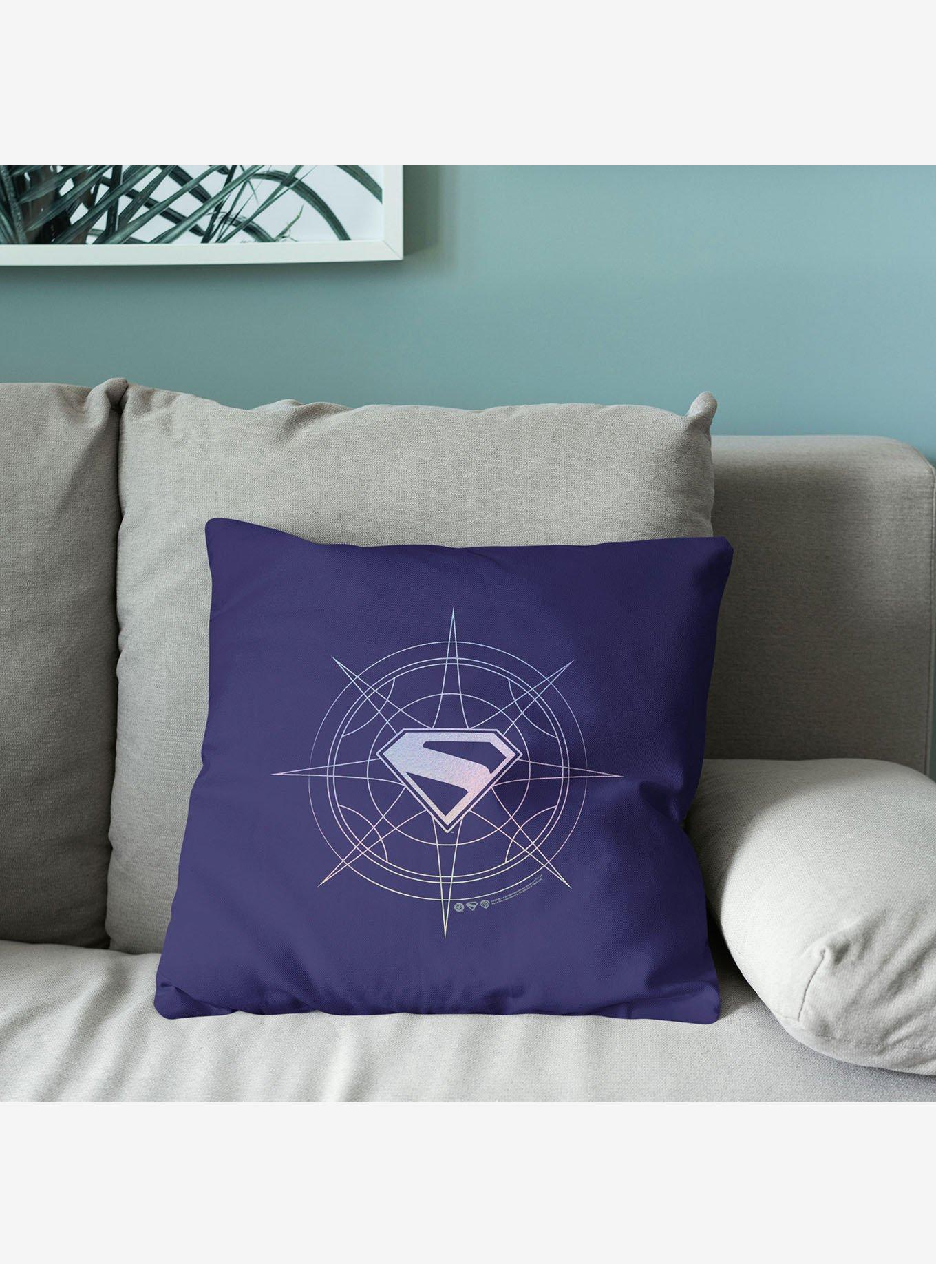 DC Comics Supergirl S Logo Throw Pillow, , alternate - view 4