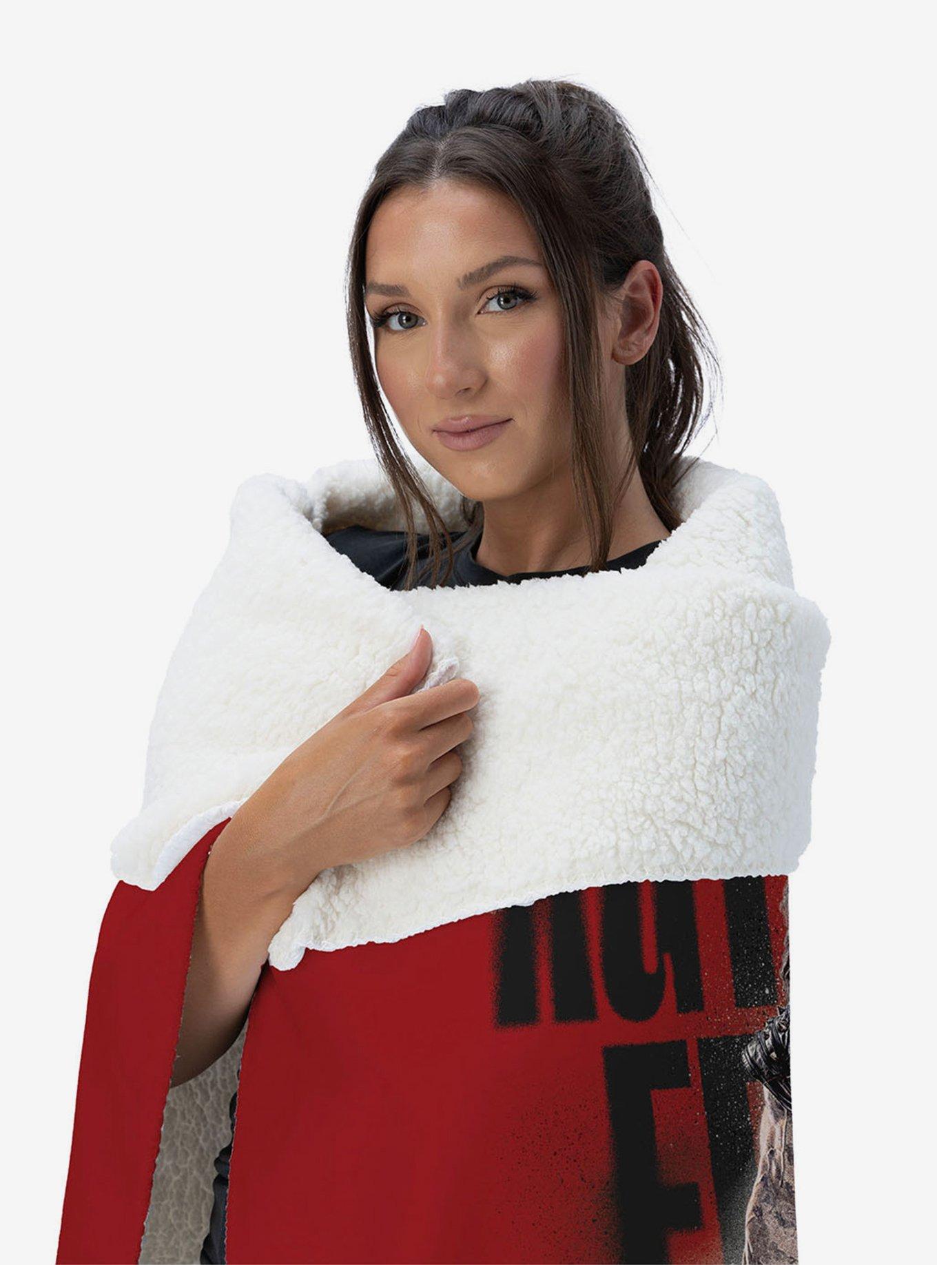 DC Comics Supergirl Ruthless and Fearless Silk Touch Sherpa Throw Blanket, , alternate - view 3