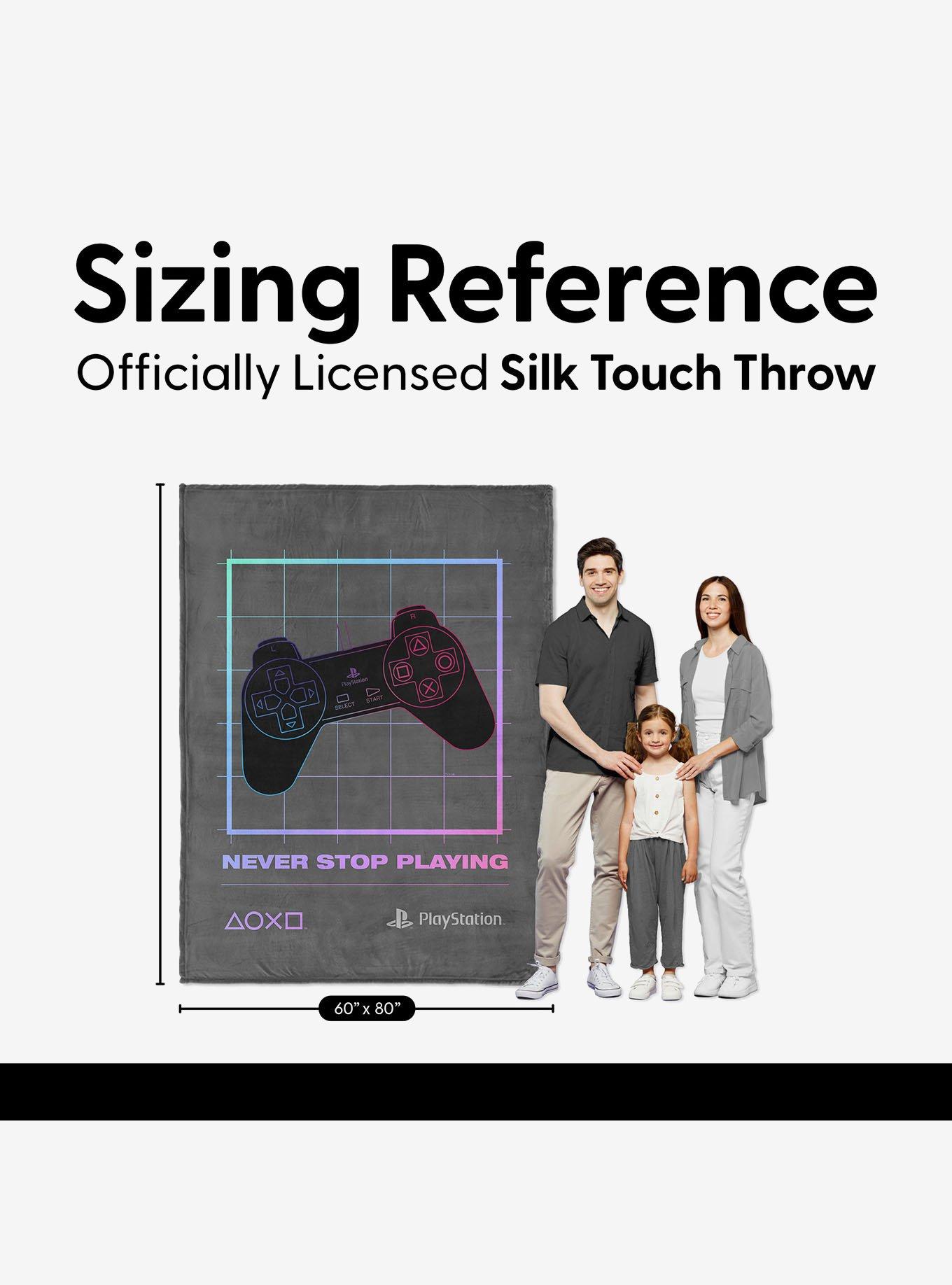 PlayStation Never Stop Playing 60x80" Silk Touch Throw Blanket, , alternate - view 4