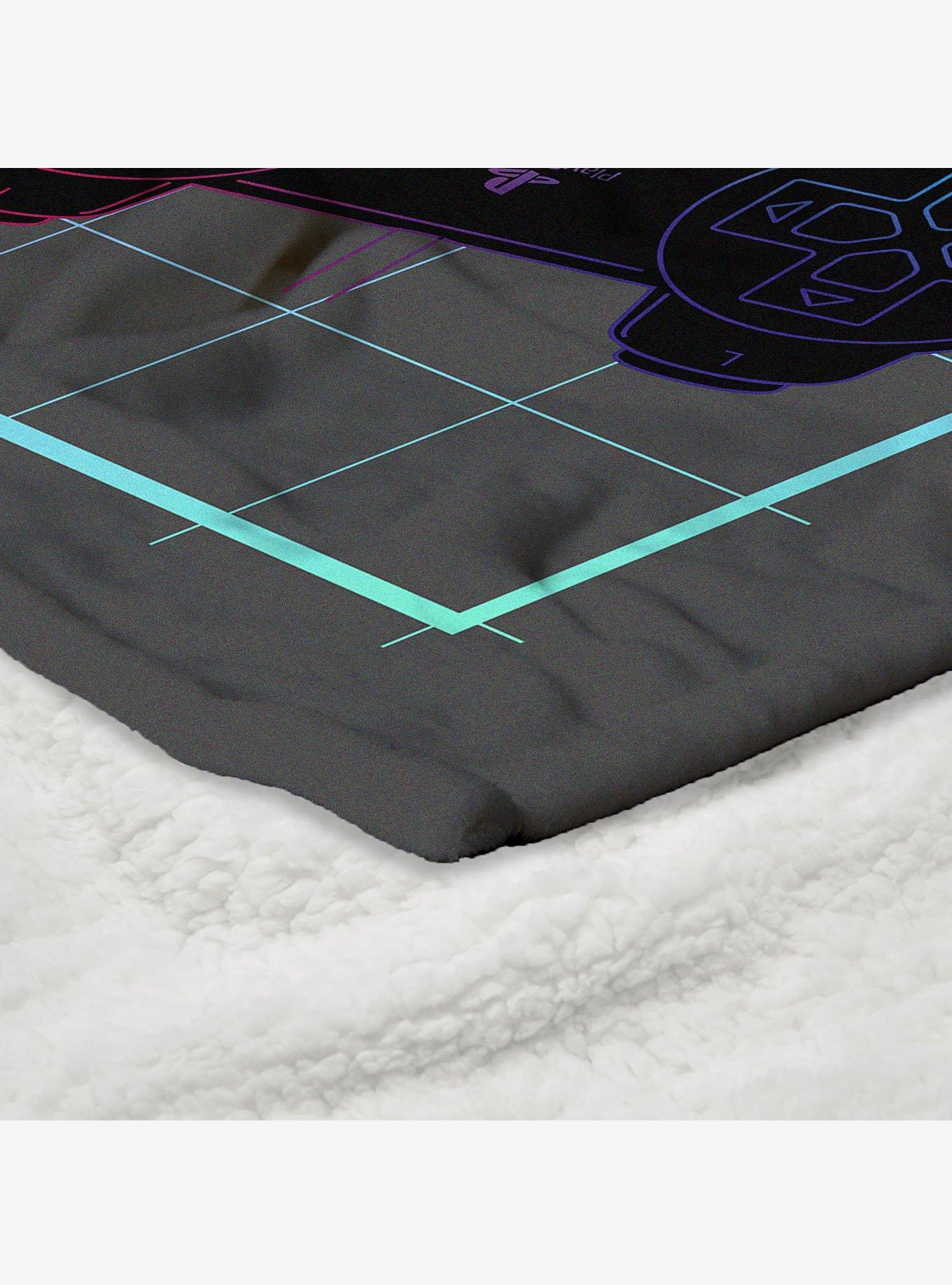 PlayStation Never Stop Playing Silk Touch Sherpa Throw Blanket, , alternate - view 5