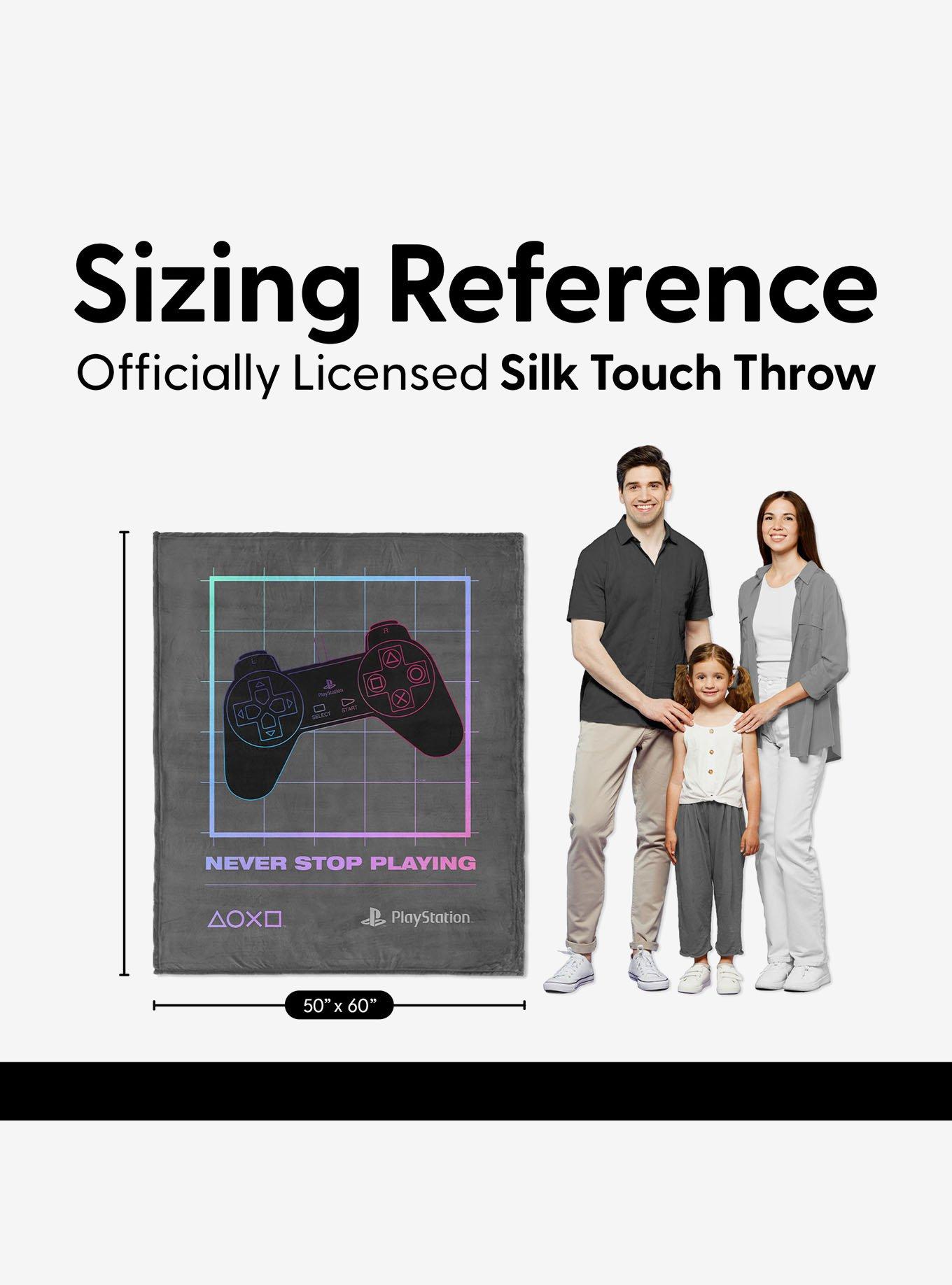 PlayStation Never Stop Playing 50x60" Silk Touch Throw Blanket, , alternate - view 6