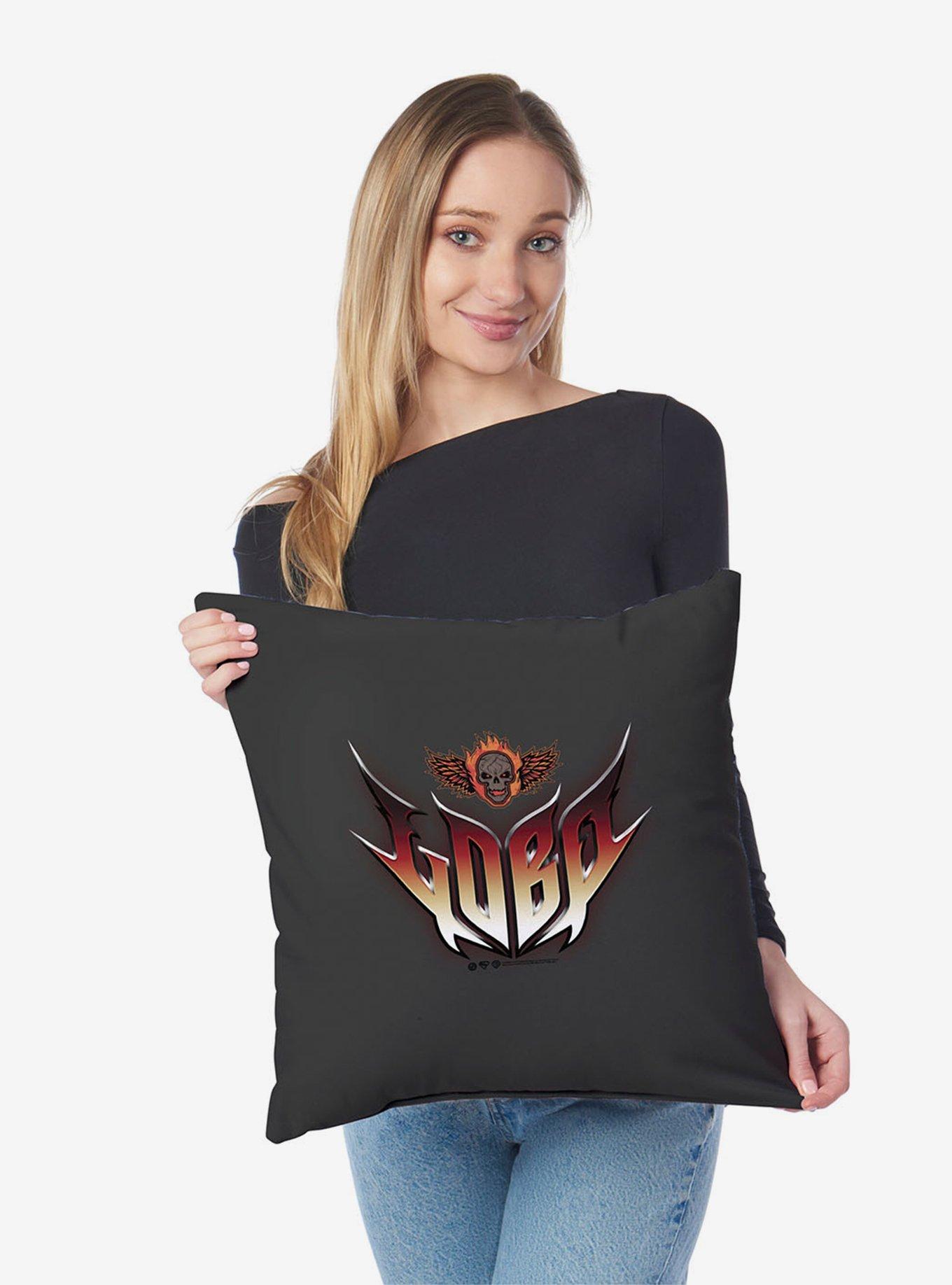 DC Comics Supergirl Lobo Logo Throw Pillow, , hi-res