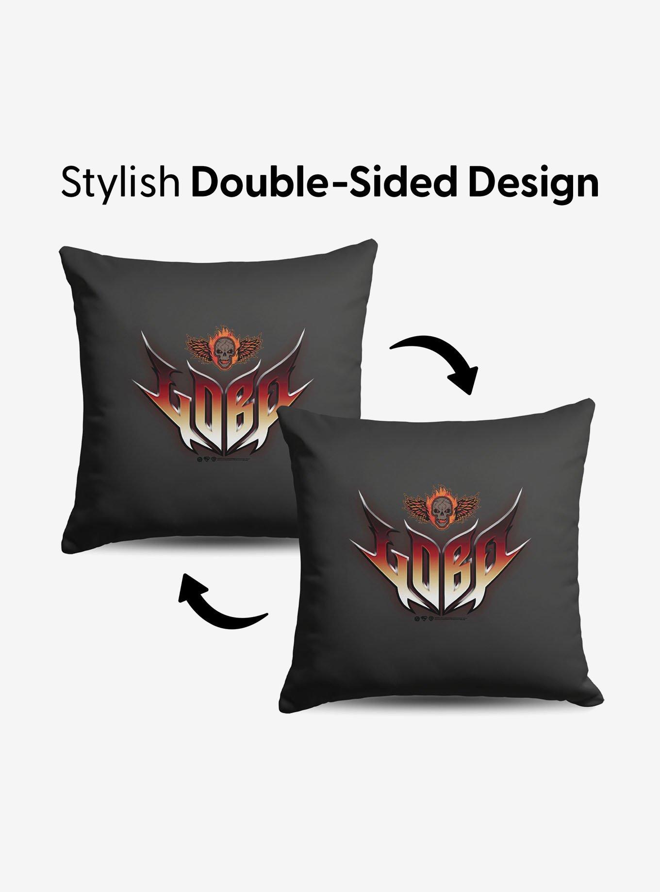 DC Comics Supergirl Lobo Logo Throw Pillow, , alternate - view 6