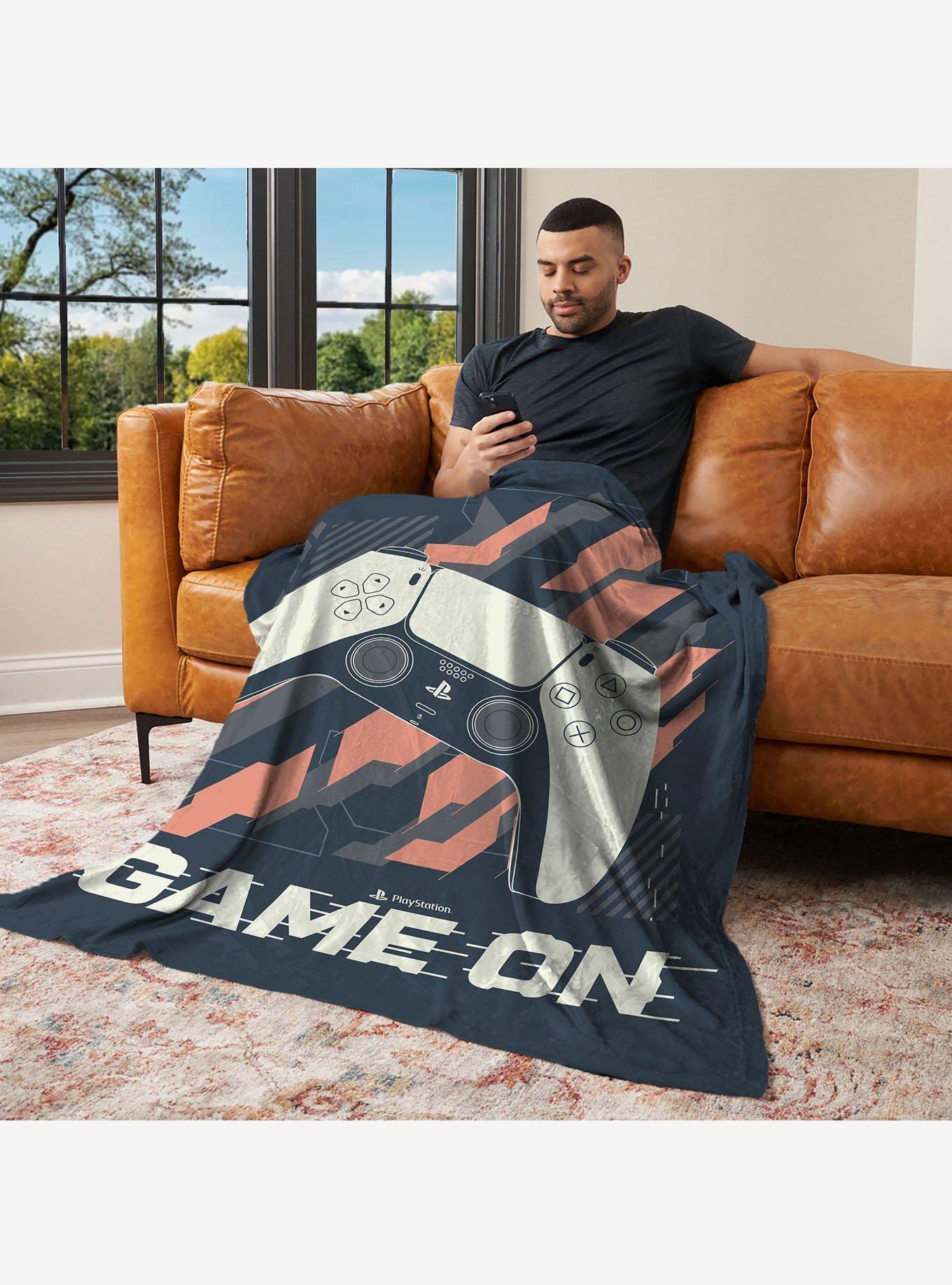 PlayStation Game On 60x80" Silk Touch Throw Blanket, , hi-res