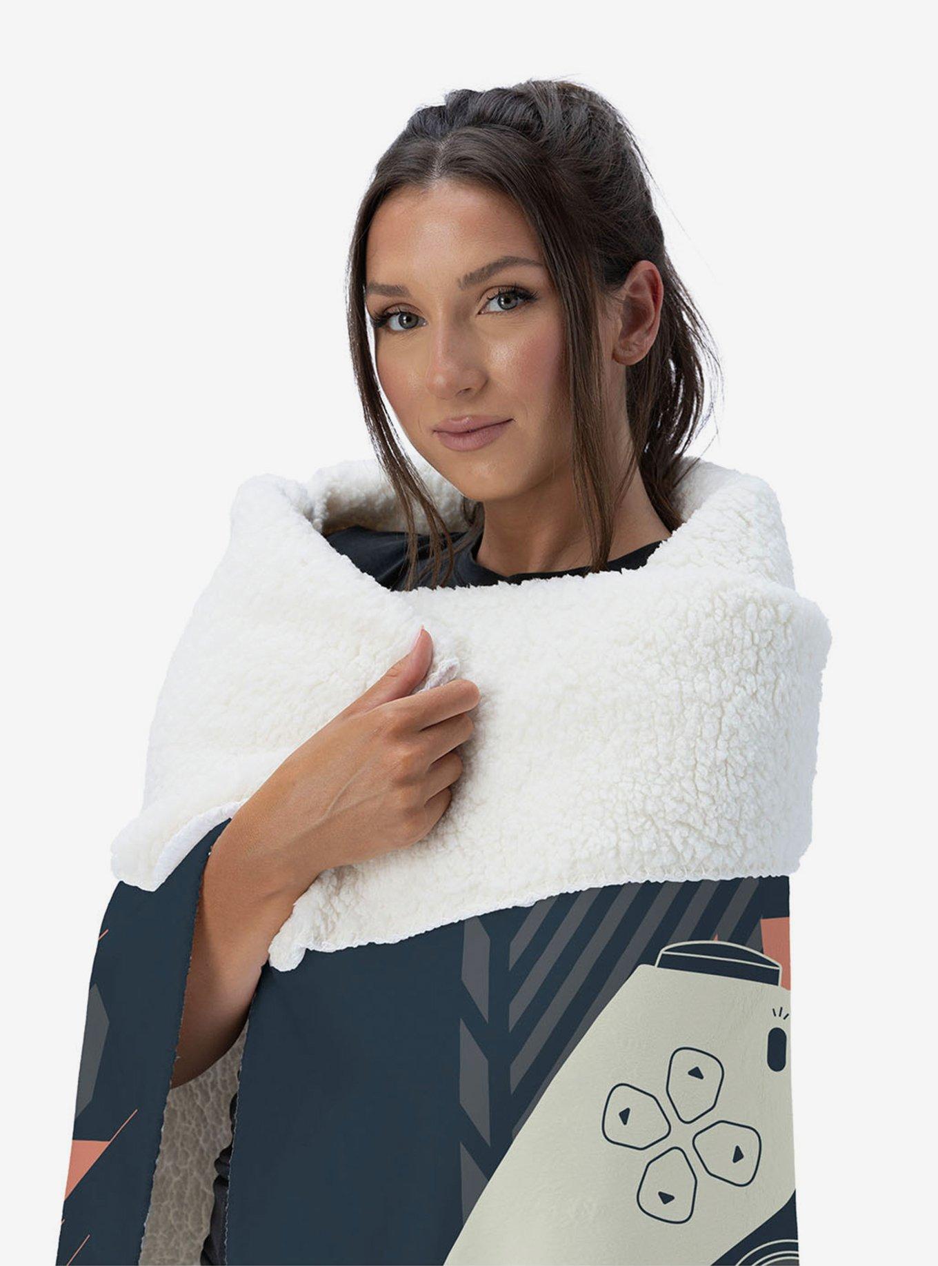PlayStation Game On Silk Touch Sherpa Throw Blanket, , alternate - view 3