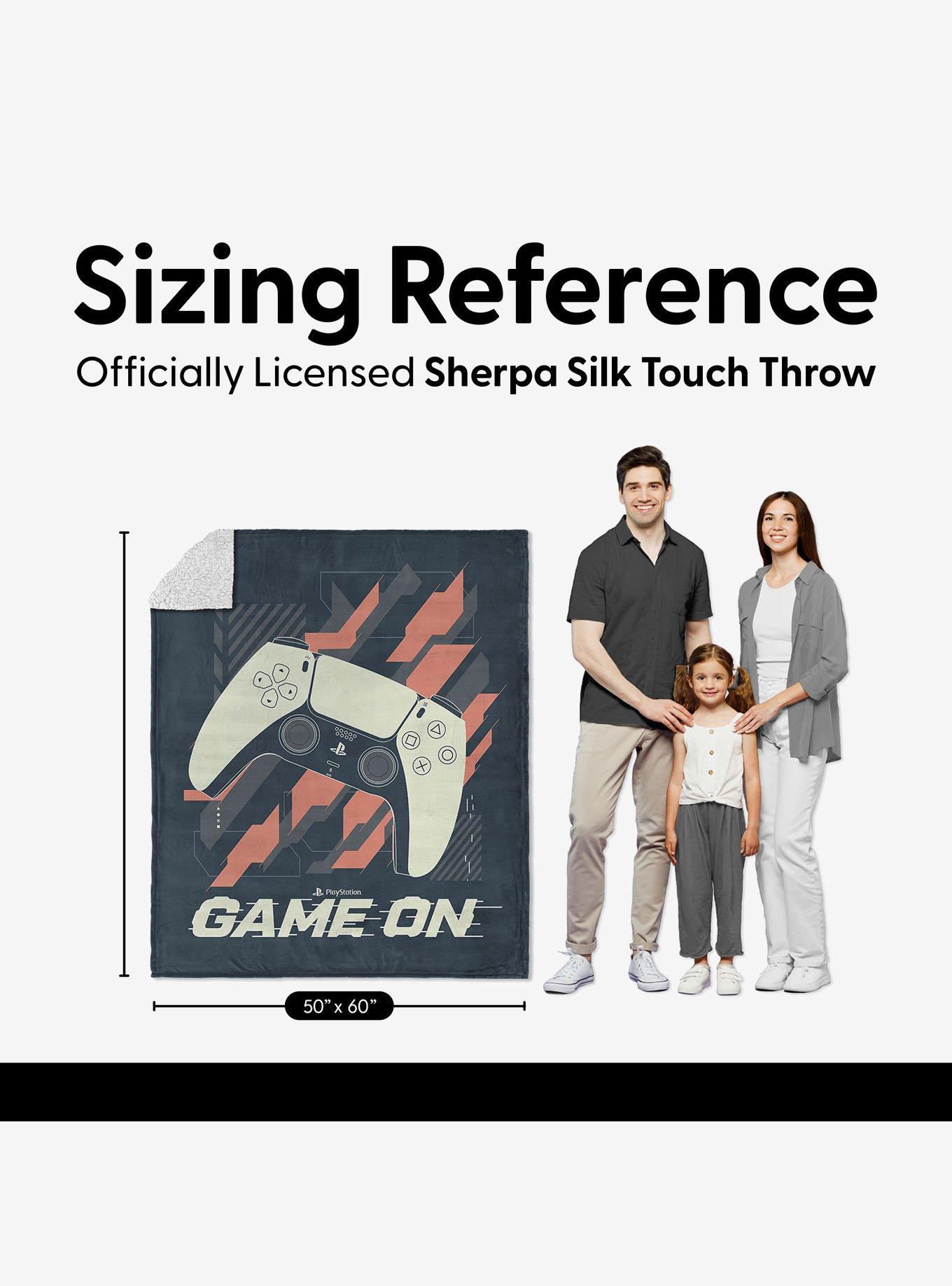 PlayStation Game On Silk Touch Sherpa Throw Blanket, , alternate - view 6