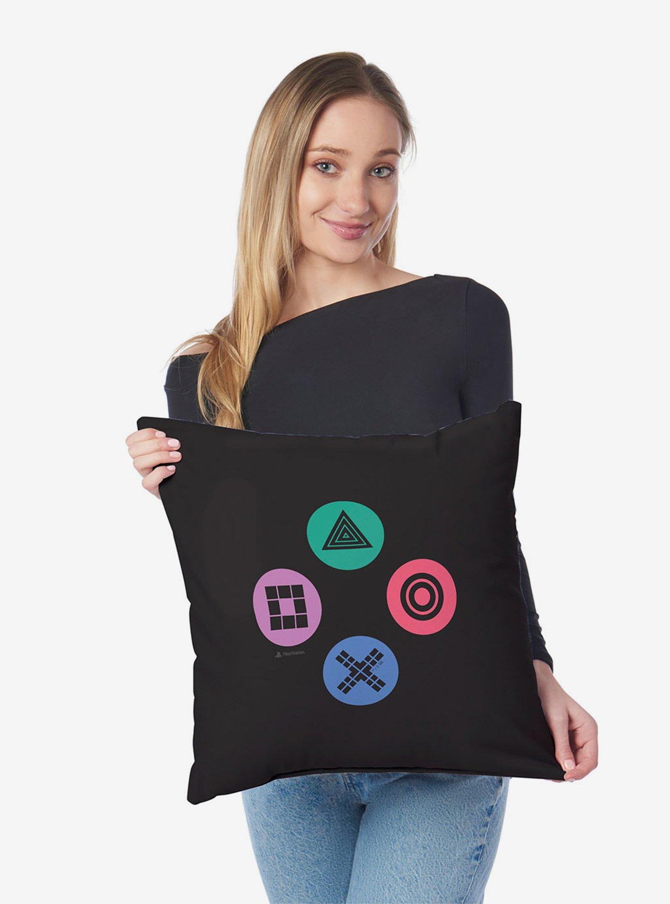 PlayStation Buttons Throw Pillow, , hi-res
