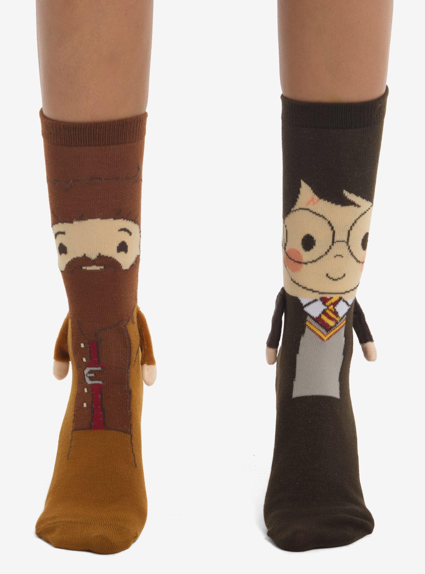 Harry Potter Hagrid & Harry Magnetic Arms Mismatch Cozy Socks, , alternate - view 2