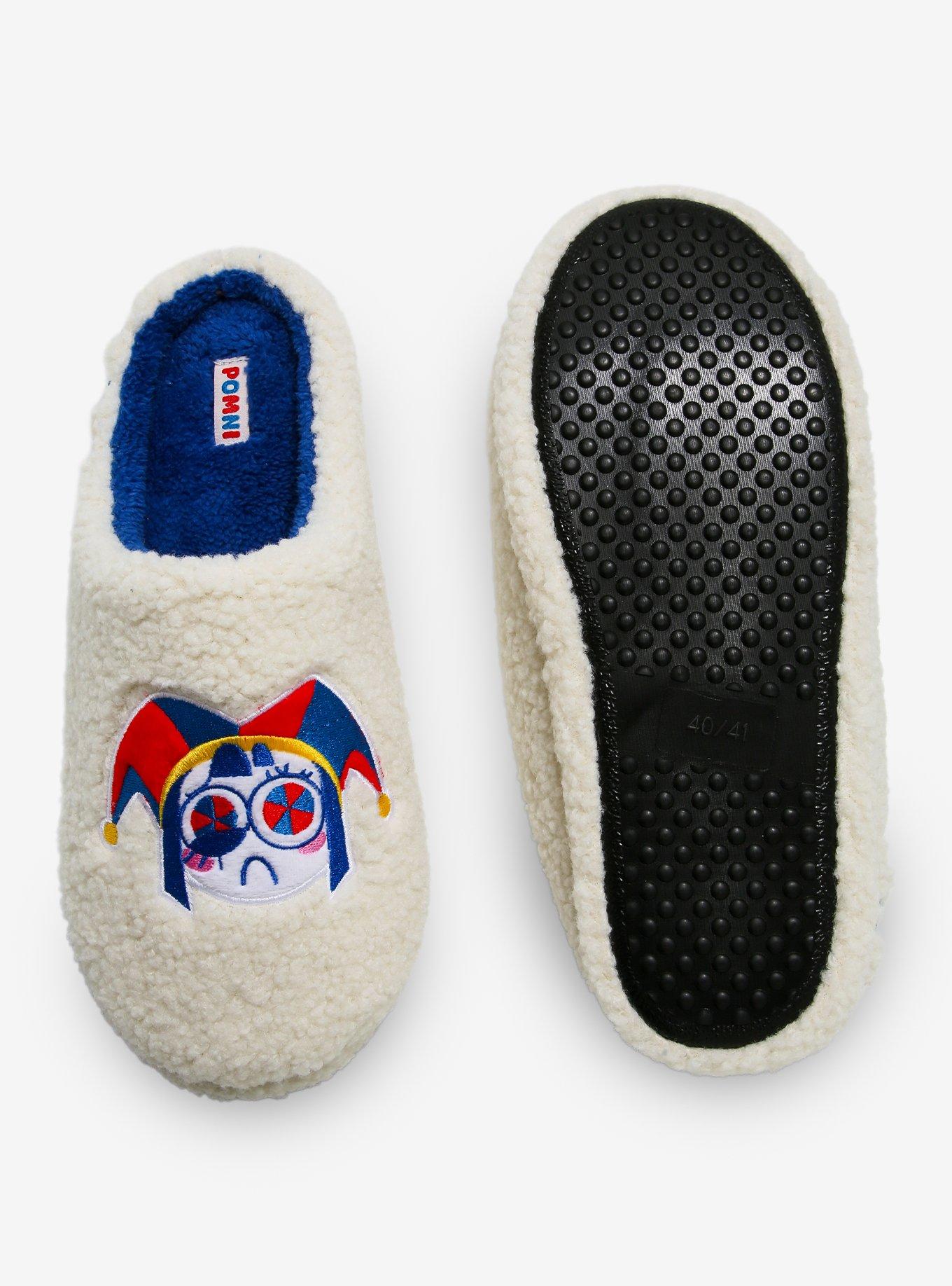 The Amazing Digital Circus Pomni Sherpa Slippers - BoxLunch Exclusive, BLUE, alternate - view 3