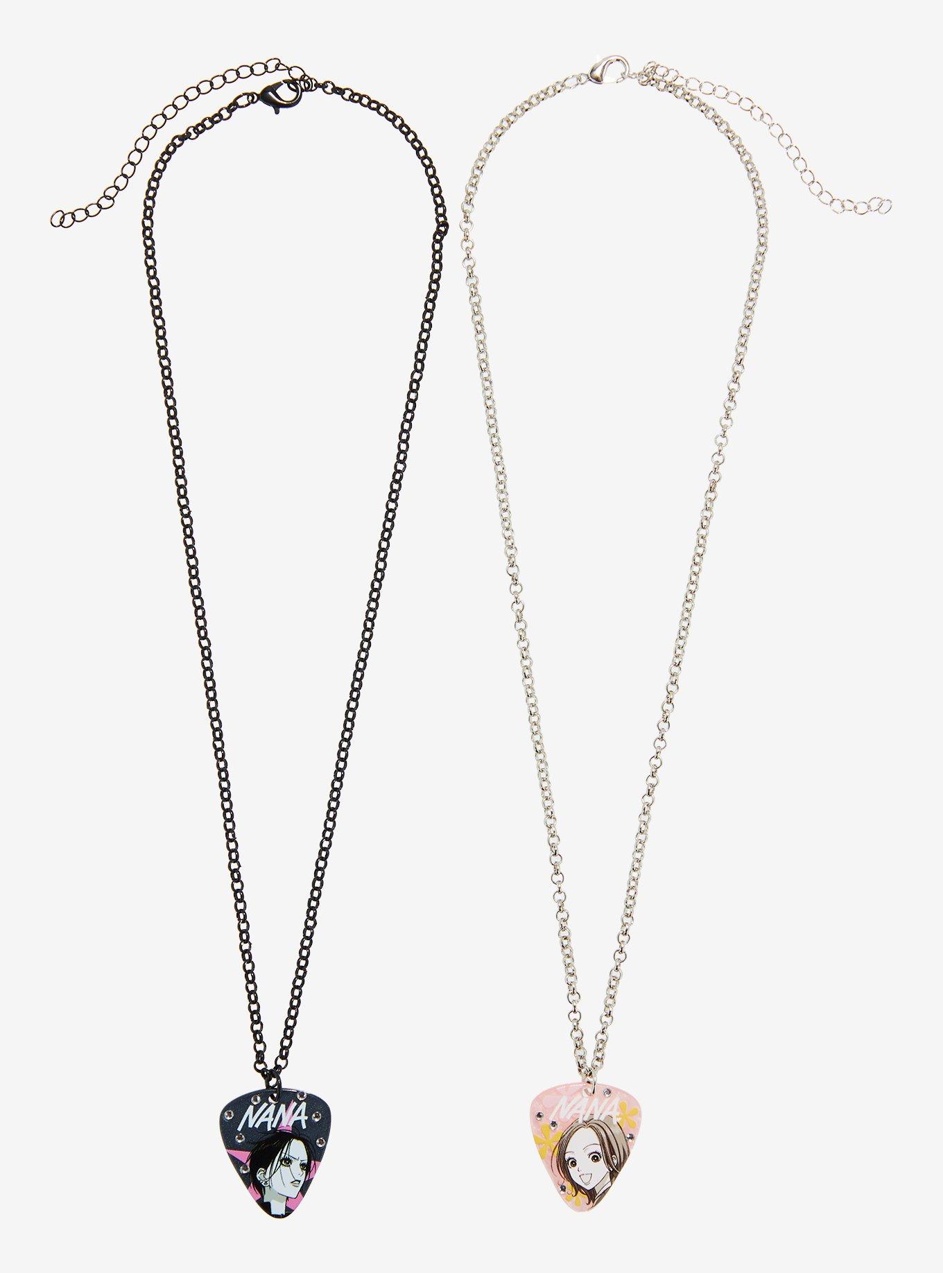 Nana Guitar Pick Best Friend Necklace Set, , alternate - view 2