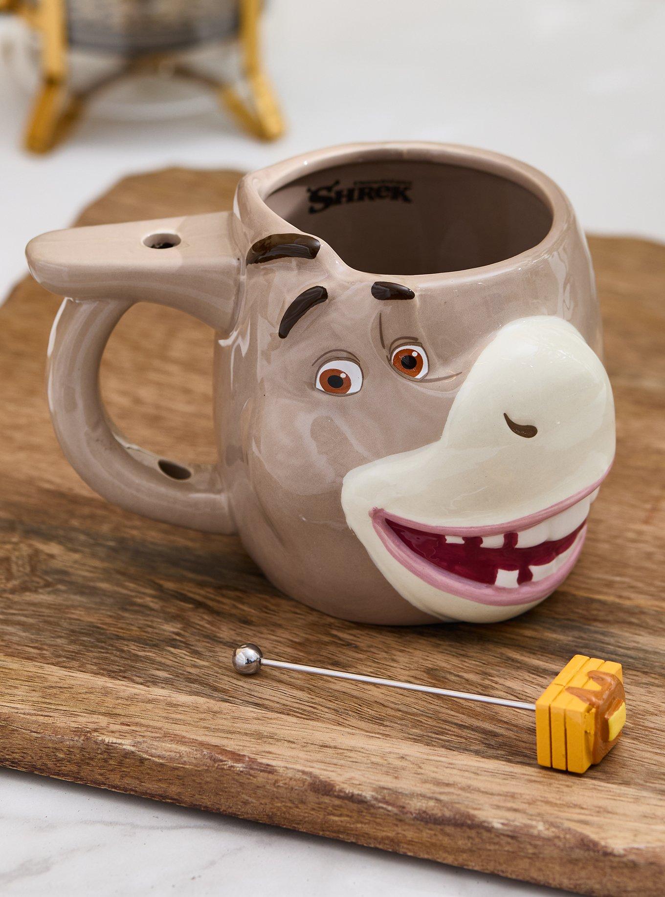 DreamWorks Shrek Donkey Figural Mug with Stirrer, , alternate - view 3