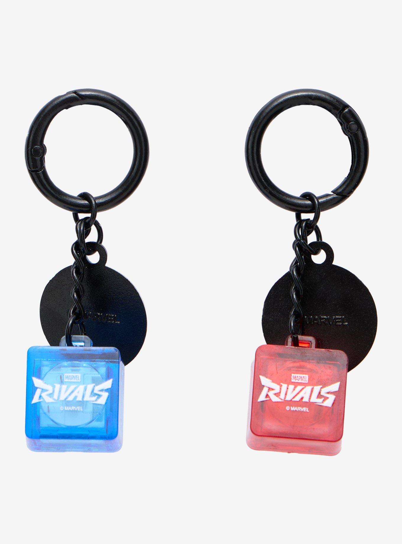 Marvel Rivals Jeff The Land Shark & Spider-Man Keycap Keychain Set, , alternate - view 3