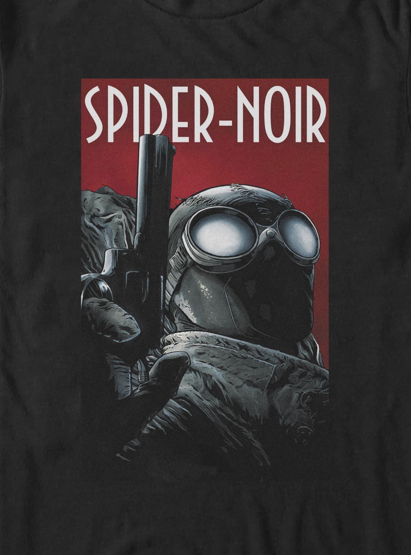 Marvel Spider-Man Spider-Noir Poster Big & Tall T-Shirt, BLACK, alternate - view 2
