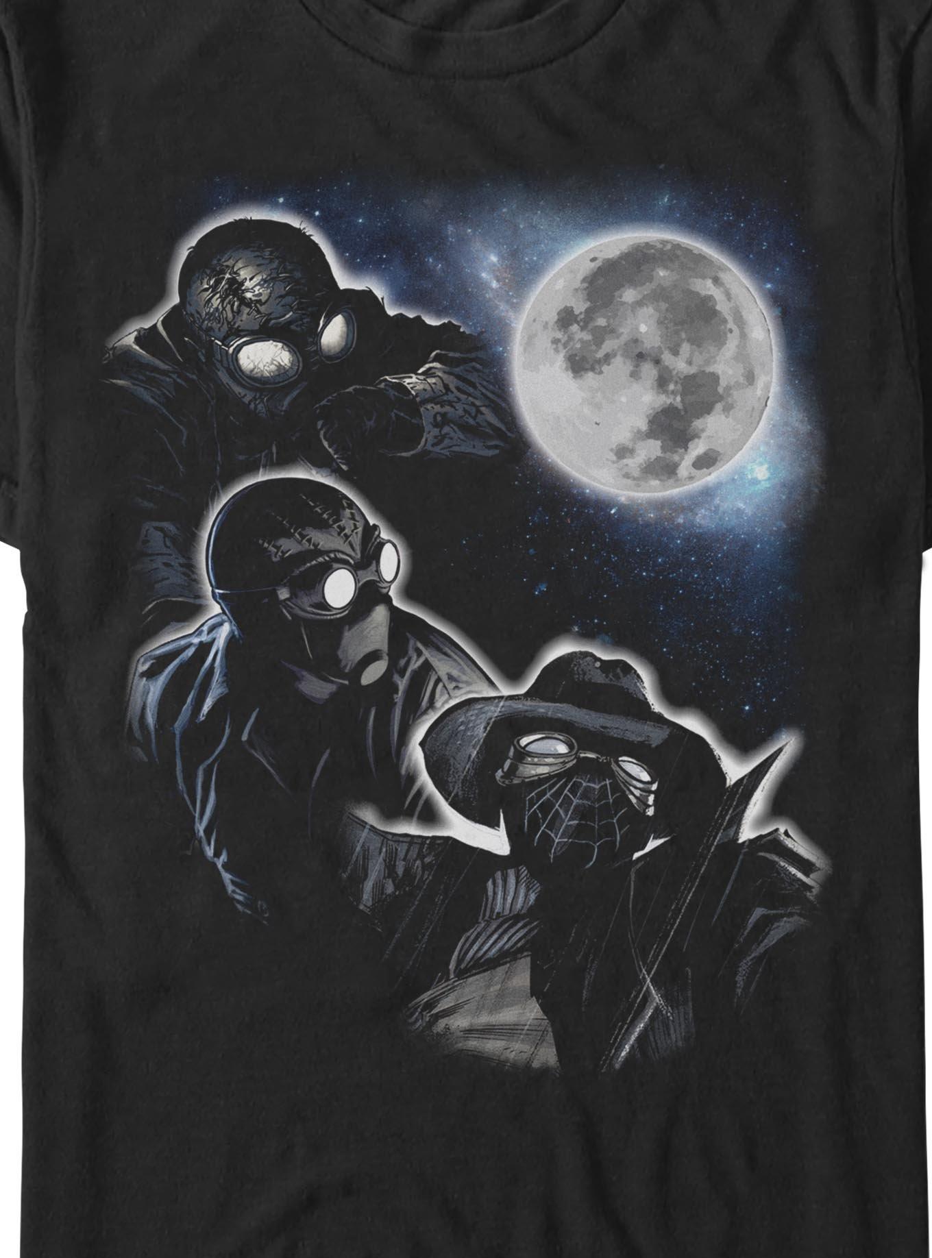 Marvel Spider-Man Noir Moon Big & Tall T-Shirt, BLACK, alternate - view 2