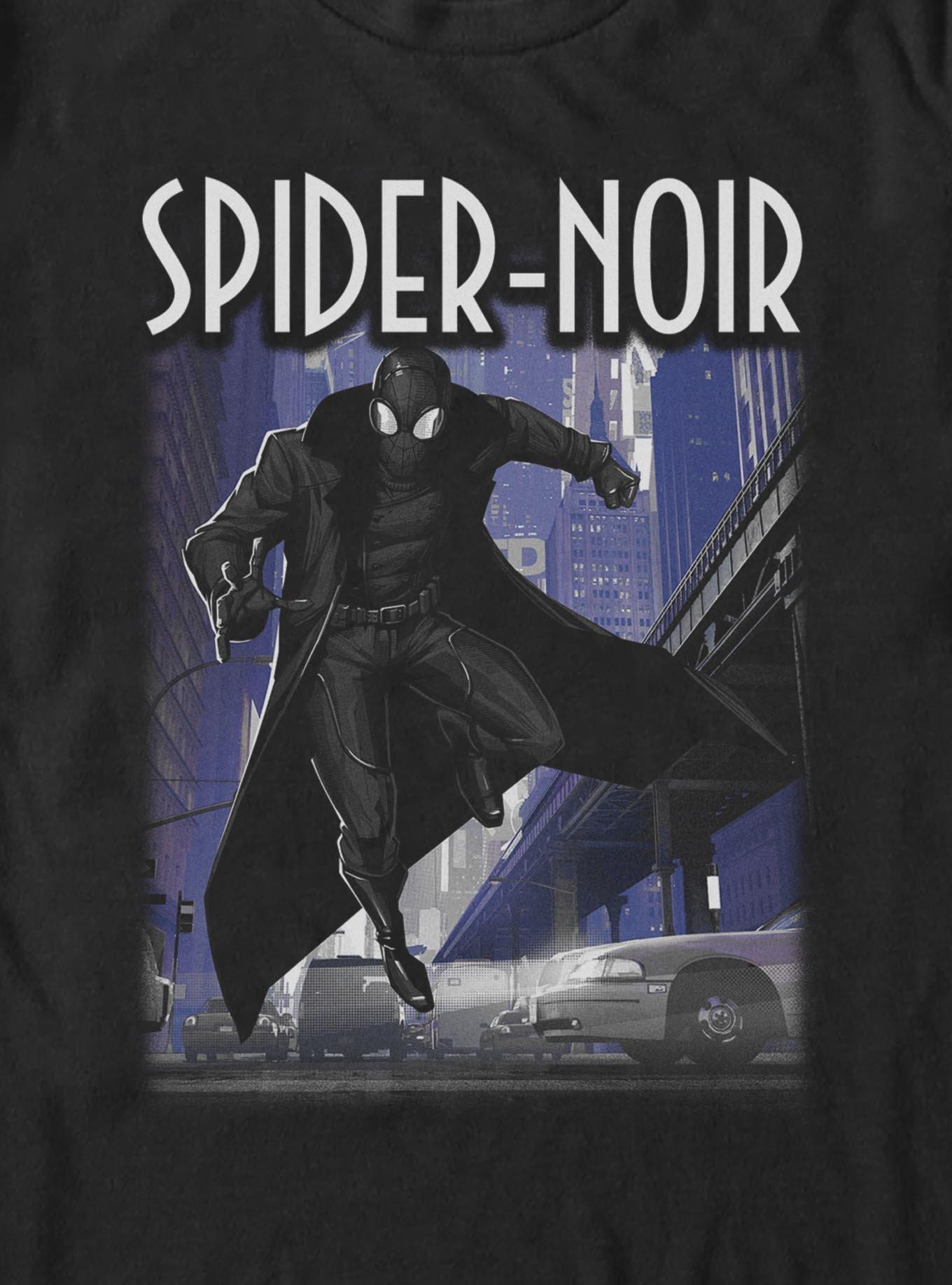 Marvel Spider-Man Noir City Big & Tall T-Shirt, BLACK, alternate - view 2