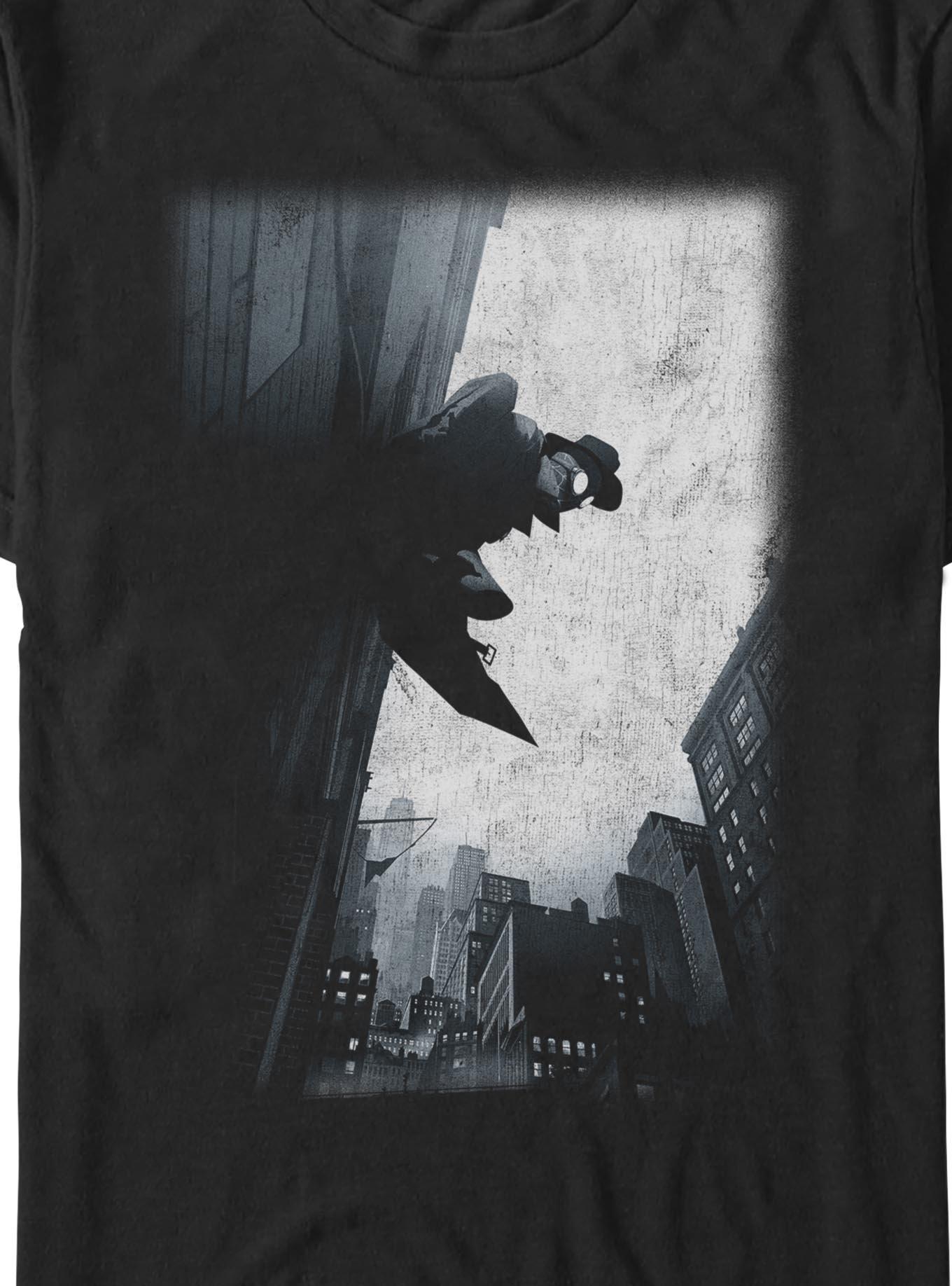 Marvel Spider-Man Noir Detective Big & Tall T-Shirt, BLACK, alternate - view 2