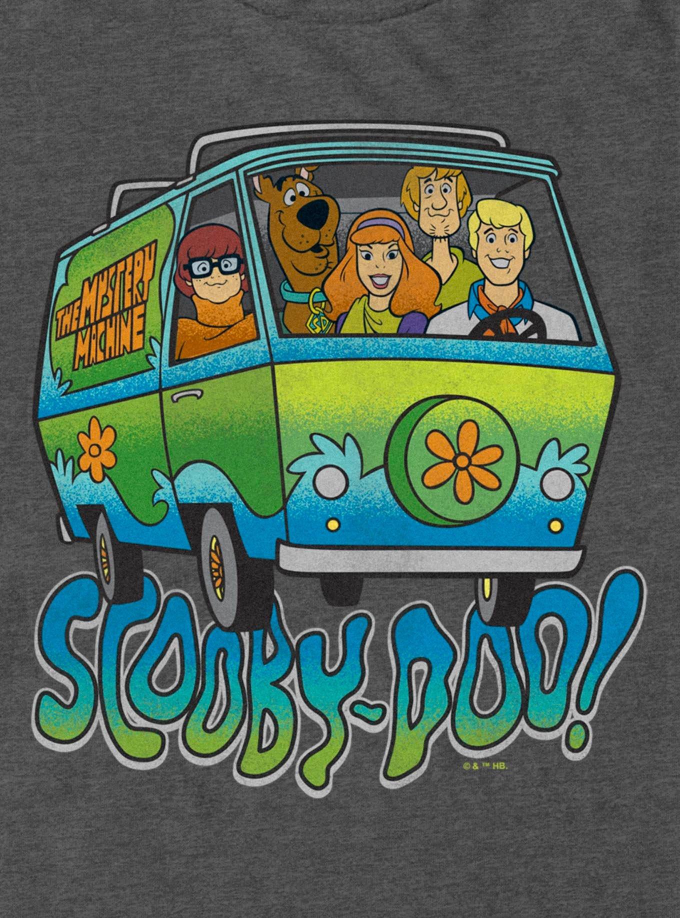 Scooby-Doo! Mystery Machine Van Big & Tall T-Shirt, CHAR HTR, alternate - view 2