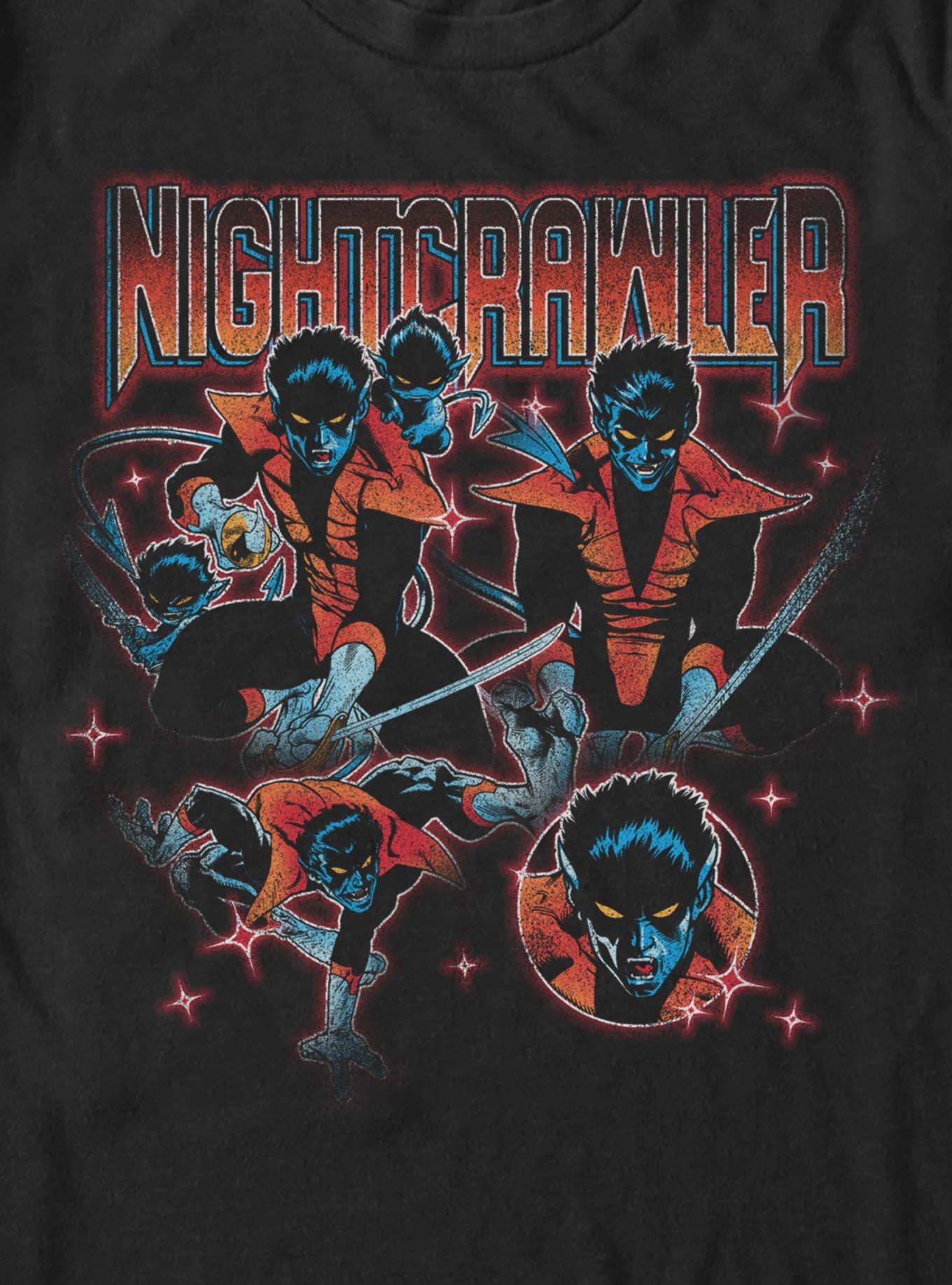 Marvel X-Men Nightcrawler Big & Tall T-Shirt, BLACK, alternate - view 2