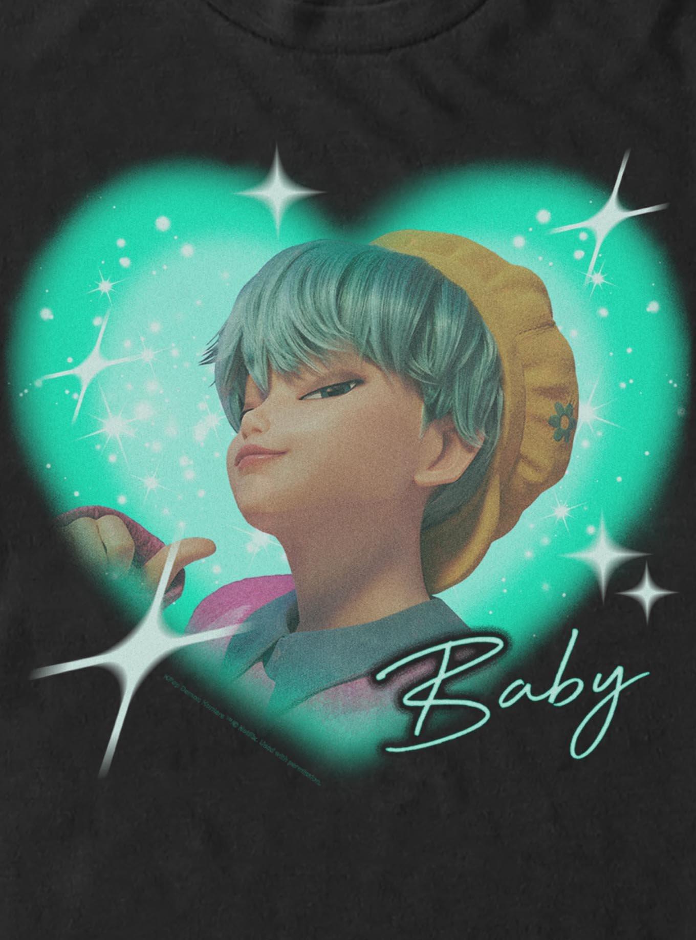 KPop Demon Hunters Saja Boys Baby Heart Big & Tall T-Shirt, BLACK, alternate - view 2