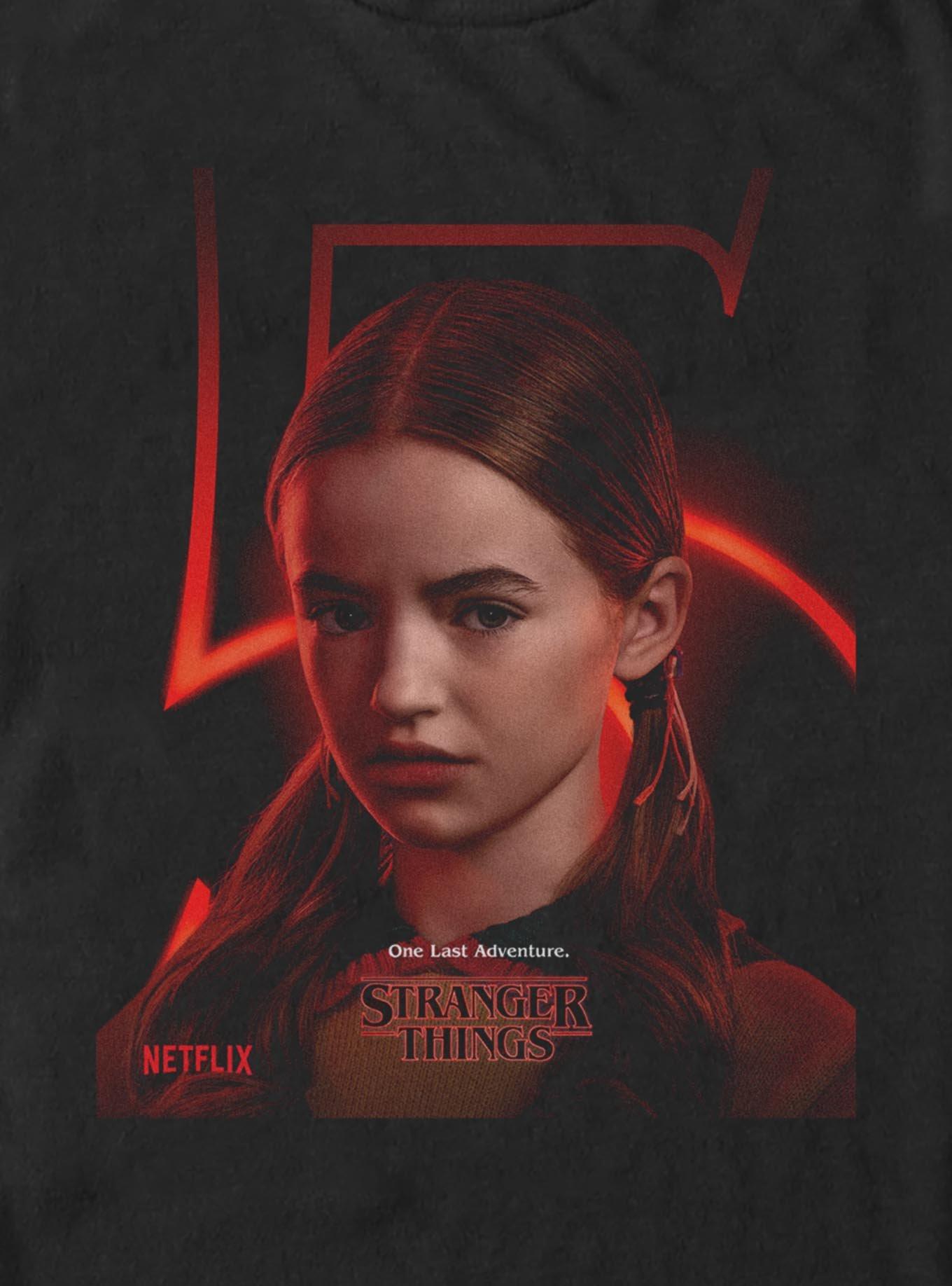 Stranger Things 5 Holly Poster Big & Tall T-Shirt, BLACK, alternate - view 2