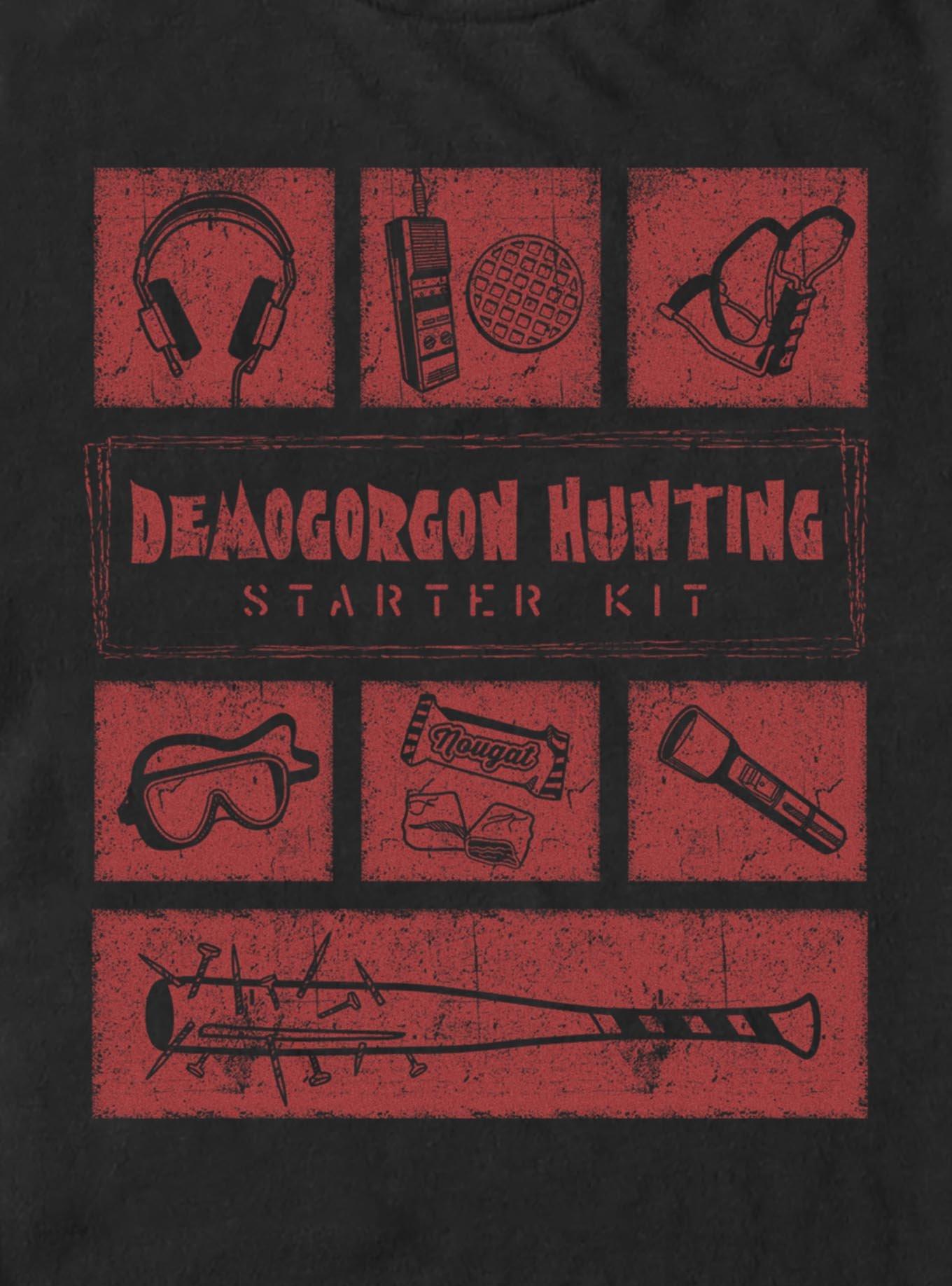 Stranger Things Demogorgon Hunting Starter Kit Big & Tall T-Shirt, BLACK, alternate - view 2