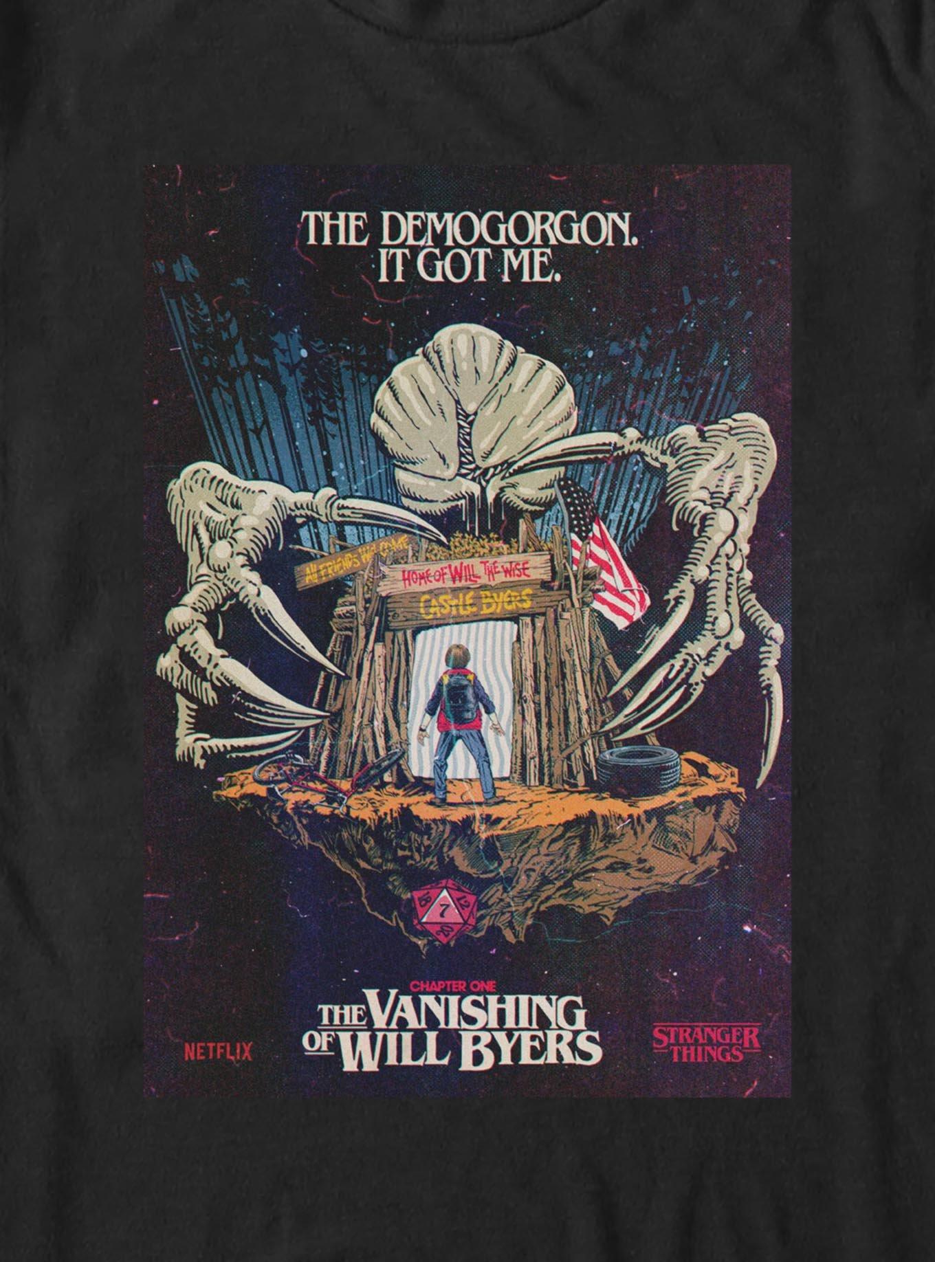 Stranger Things The Vanishing Of Will Byers Big & Tall T-Shirt, BLACK, alternate - view 2