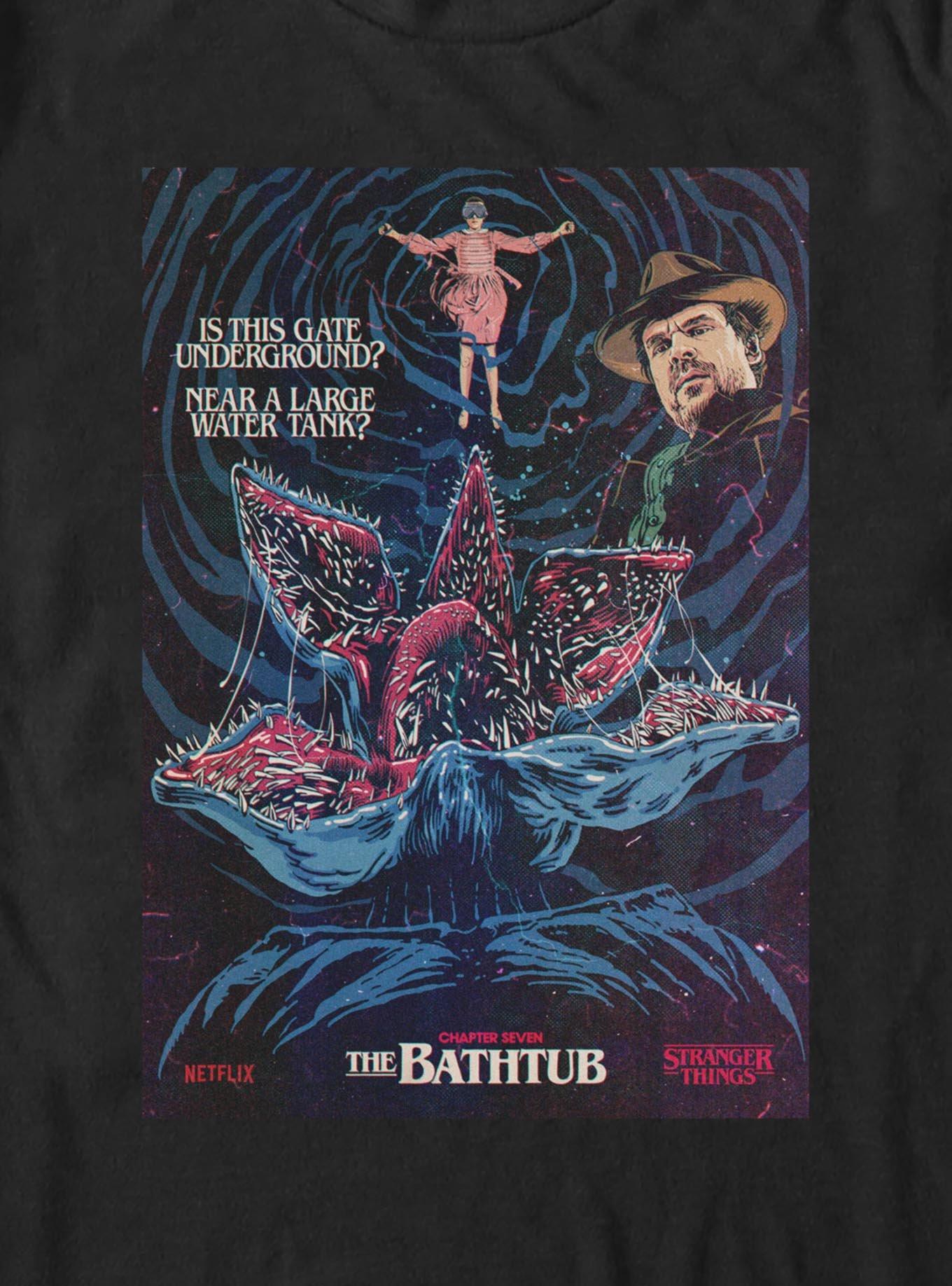 Stranger Things The Bathtub Big & Tall T-Shirt, BLACK, alternate - view 2