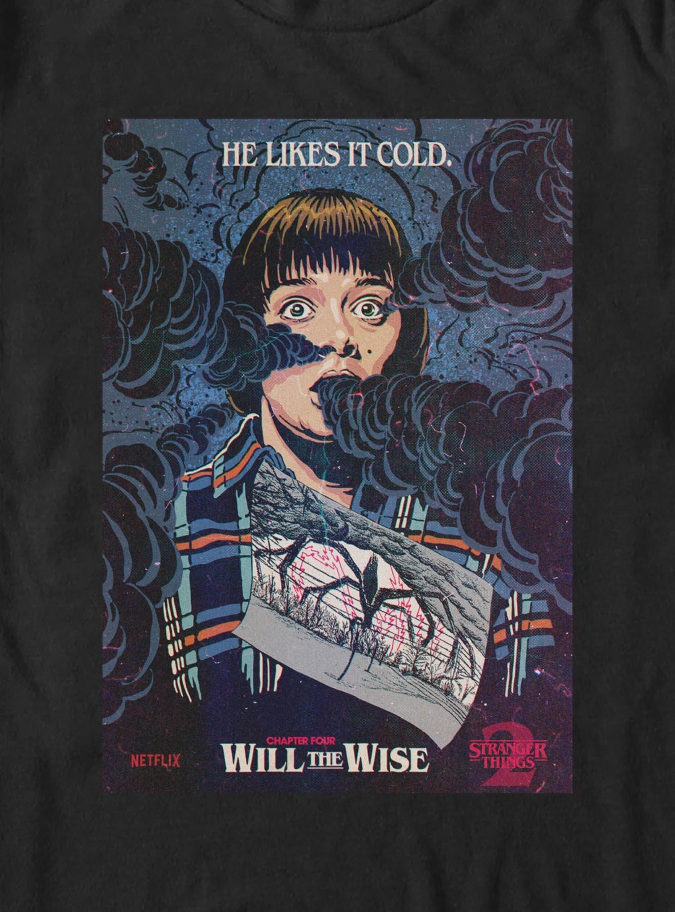 Stranger Things Will The Wise Big & Tall T-Shirt, BLACK, alternate - view 2