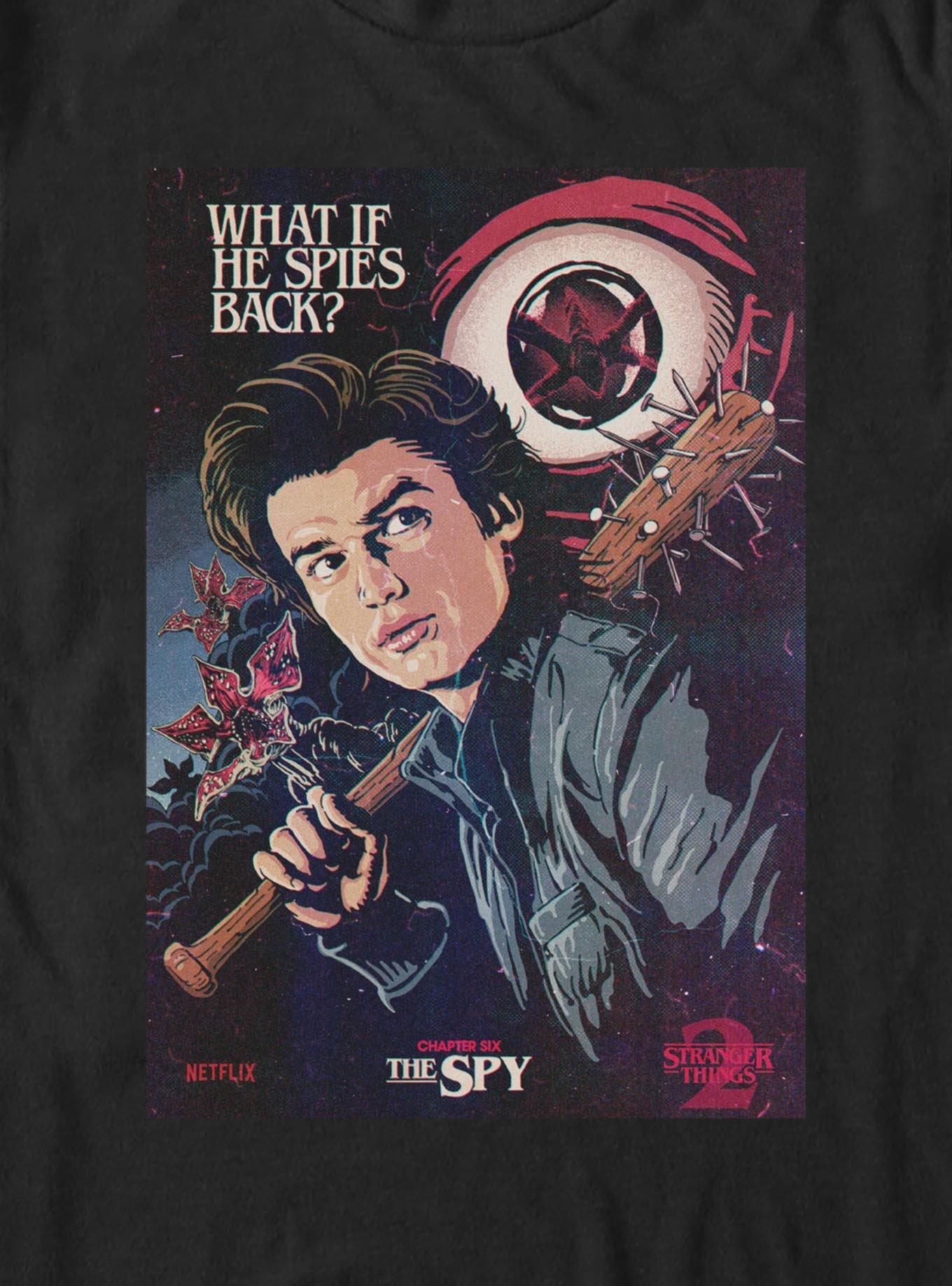 Stranger Things The Spy Big & Tall T-Shirt, BLACK, alternate - view 2