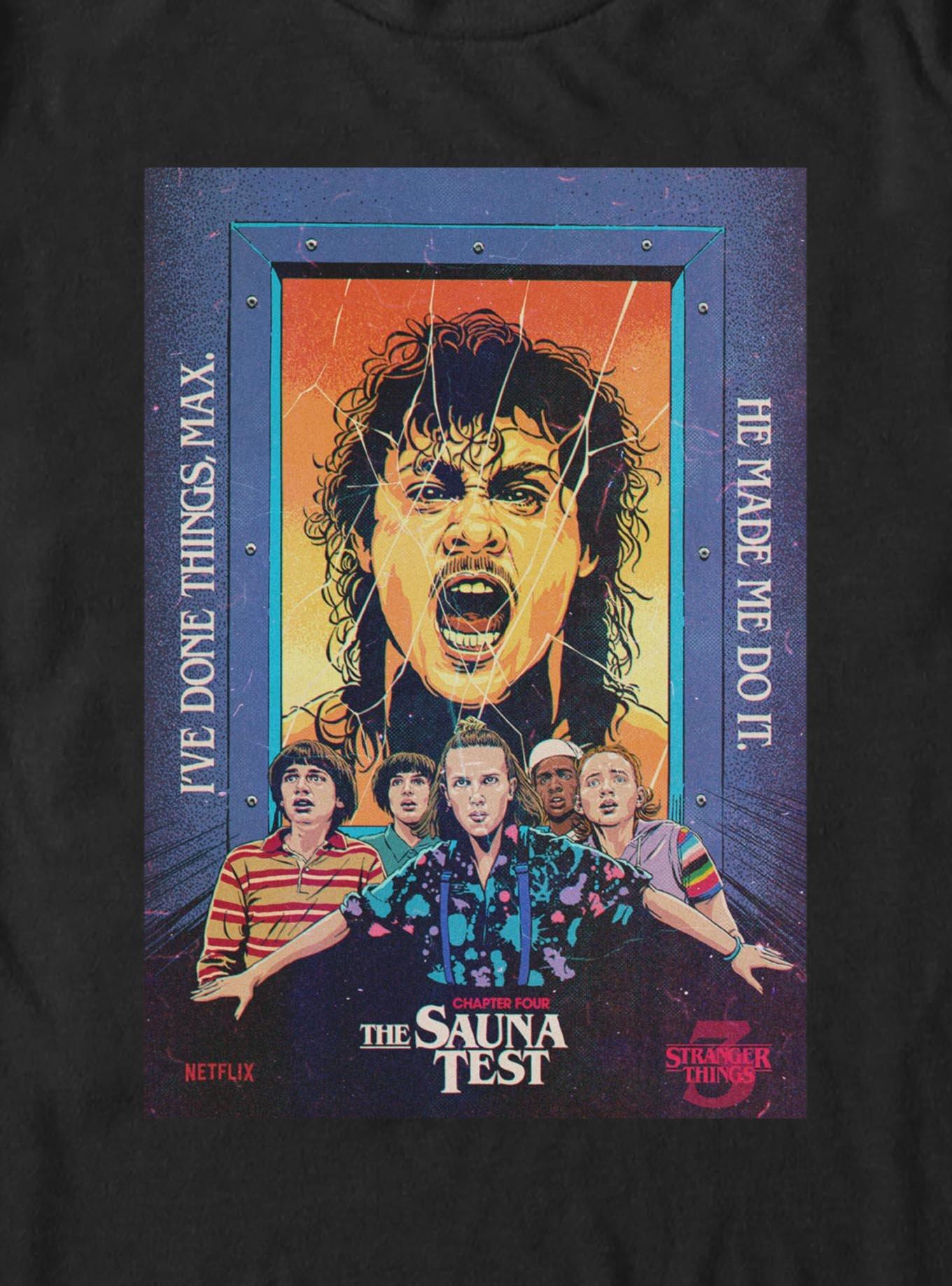 Stranger Things The Sauna Test Big & Tall T-Shirt, BLACK, alternate - view 2