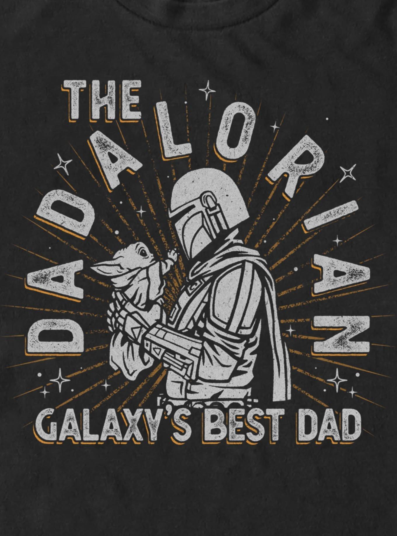 Star Wars The Mandalorian The Dadalorian Big & Tall T-Shirt, BLACK, alternate - view 2