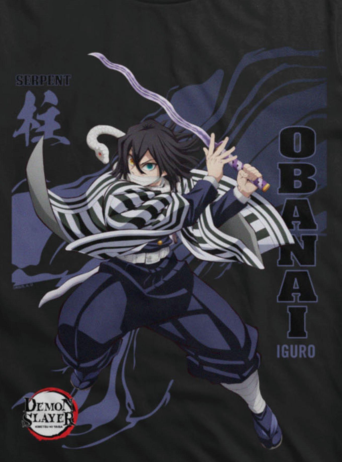 Demon Slayer Infinity Castle Obanai Serpent Wave T-Shirt, , hi-res