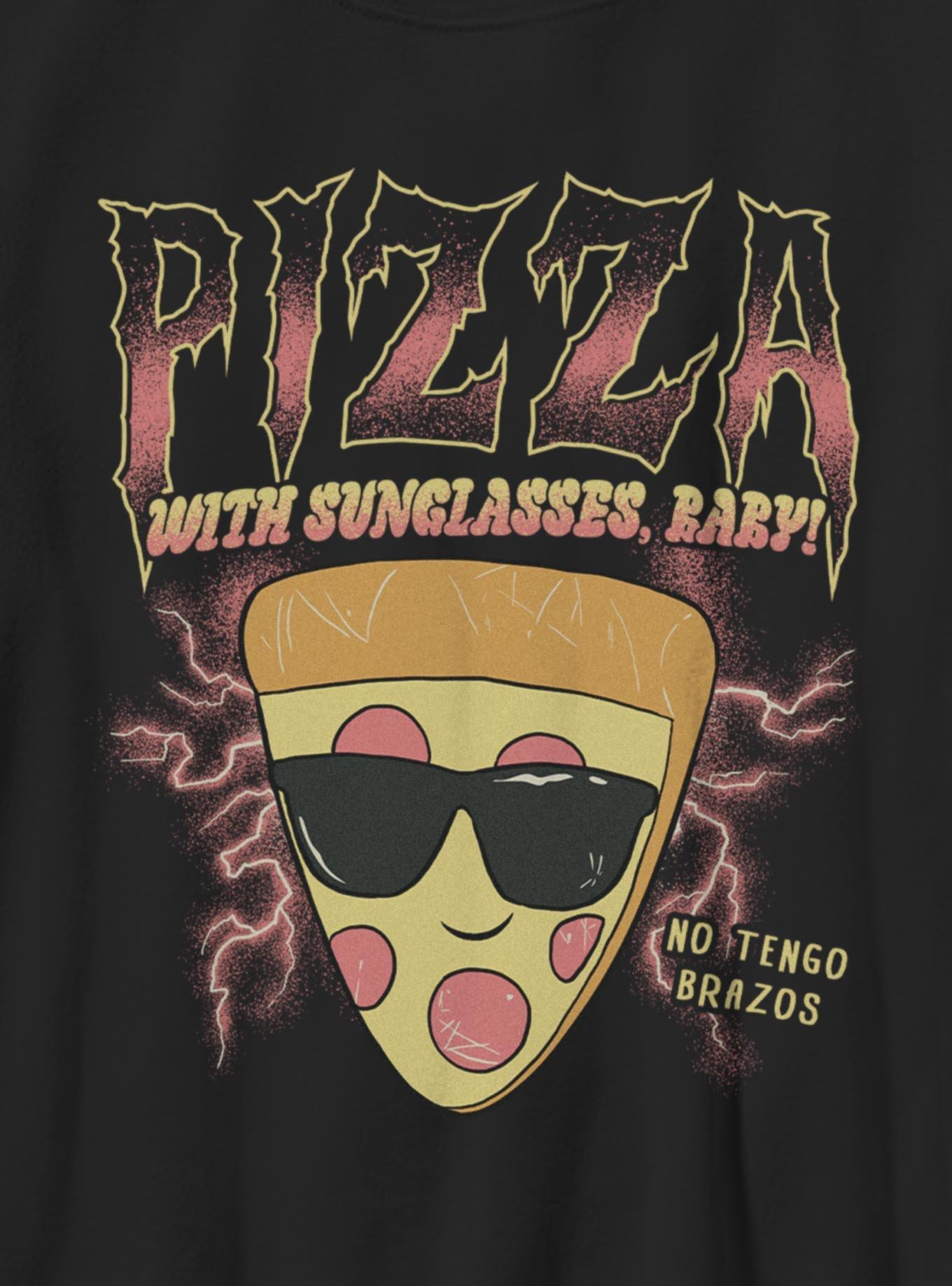 Disney Pixar Toy Story 5 Pizza With Sunglasses Baby Youth T-Shirt, BLACK, alternate - view 2